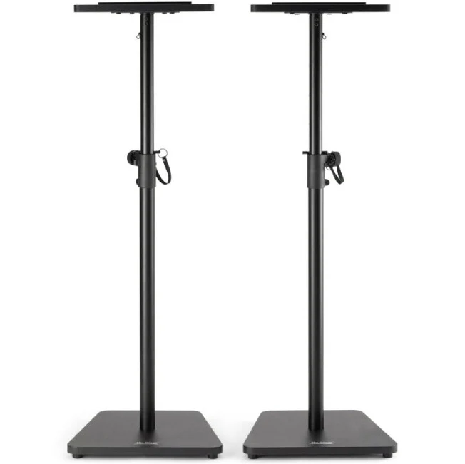 On Stage SMS7500B Studio Monitor Stands, Wood, Black, Pair - Image 3