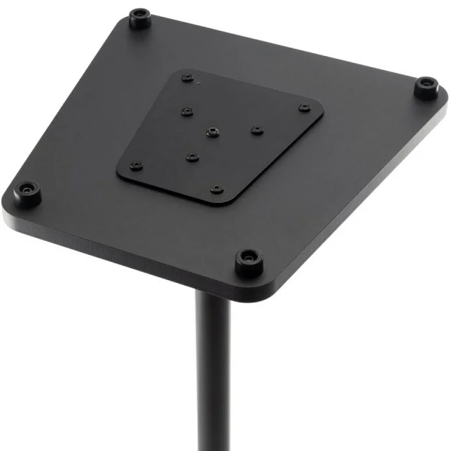 On Stage SMS7500B Studio Monitor Stands, Wood, Black, Pair - Image 7