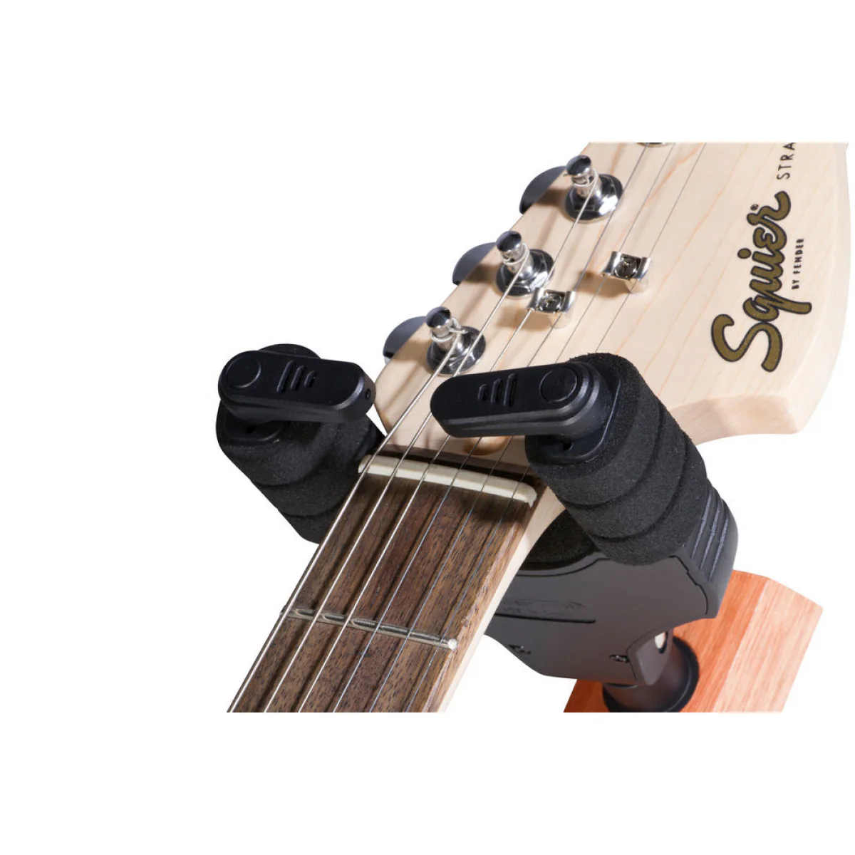 On-Stage GS8730MA Wood Locking Guitar Hanger (Mahogany) - Image 2