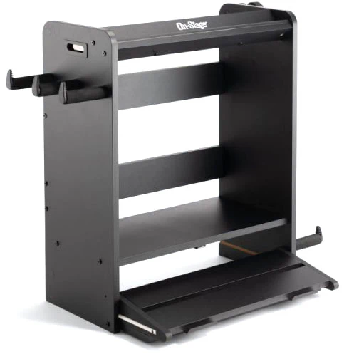 On Stage Stand GWS5000B Guitar and Amp Play Station, Black - Image 5