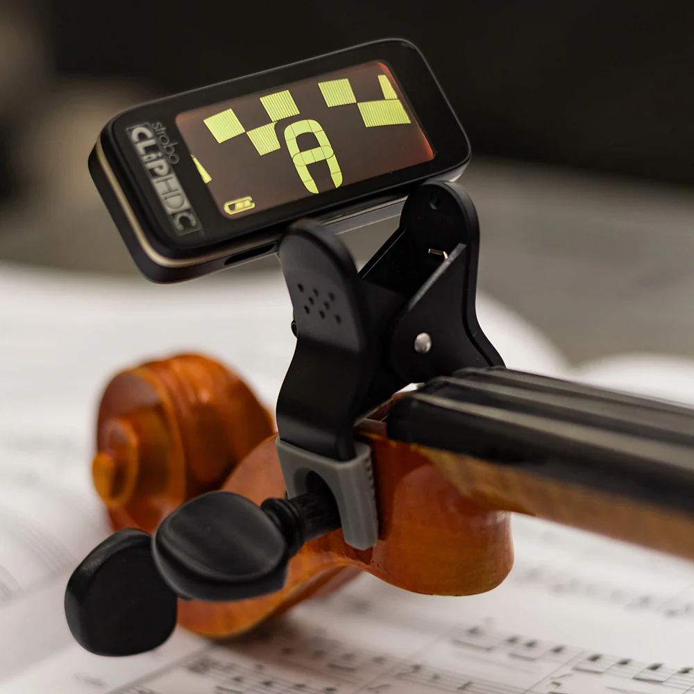 Peterson SC-HDCV StroboClip HDC Tuner w/ Violin Clamp, Rechargable Li-Ion Battery, Clip-On - Image 3