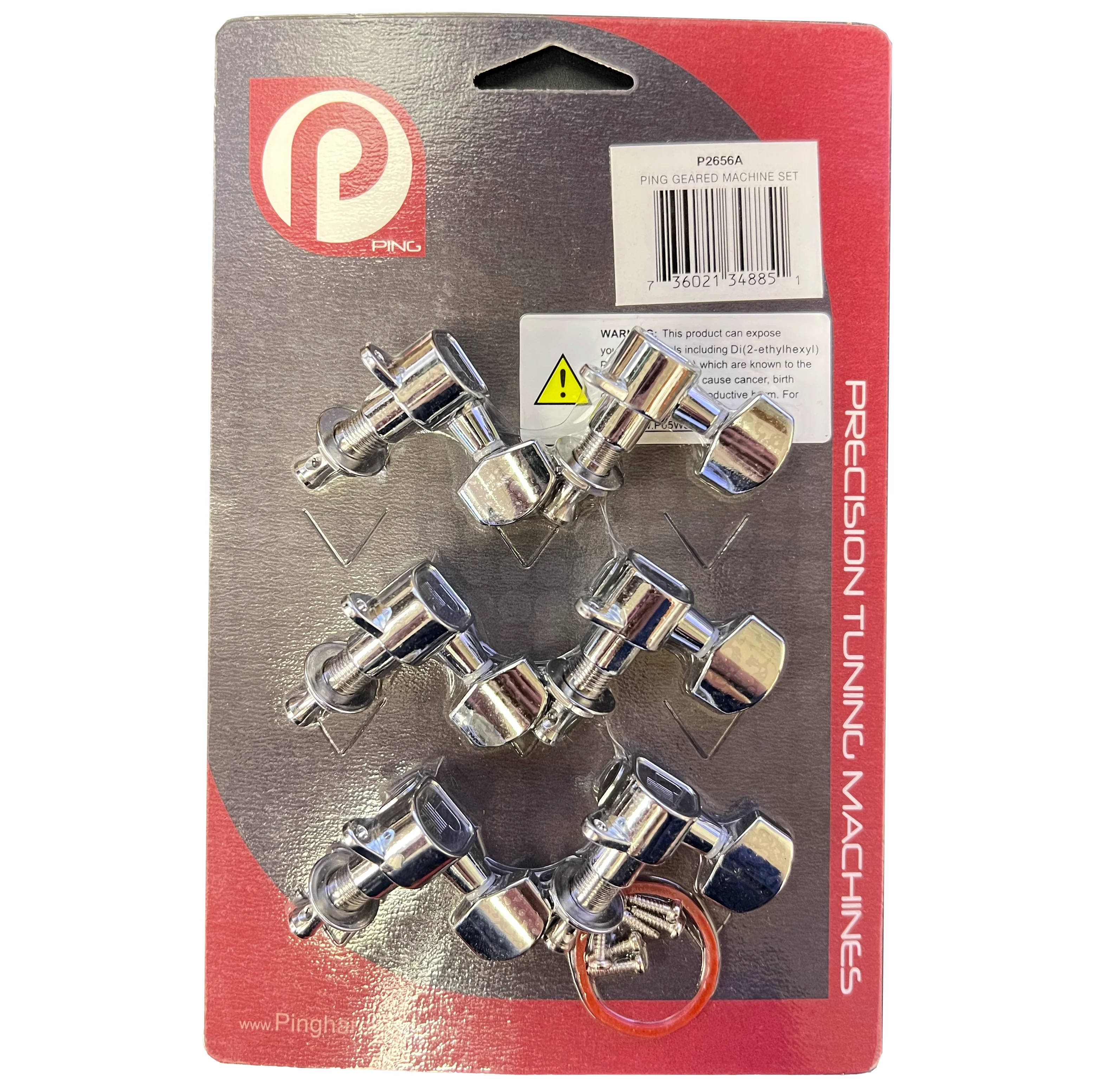 Ping P2656A In-Line Tuning Machine Set w/ Chrome Heads