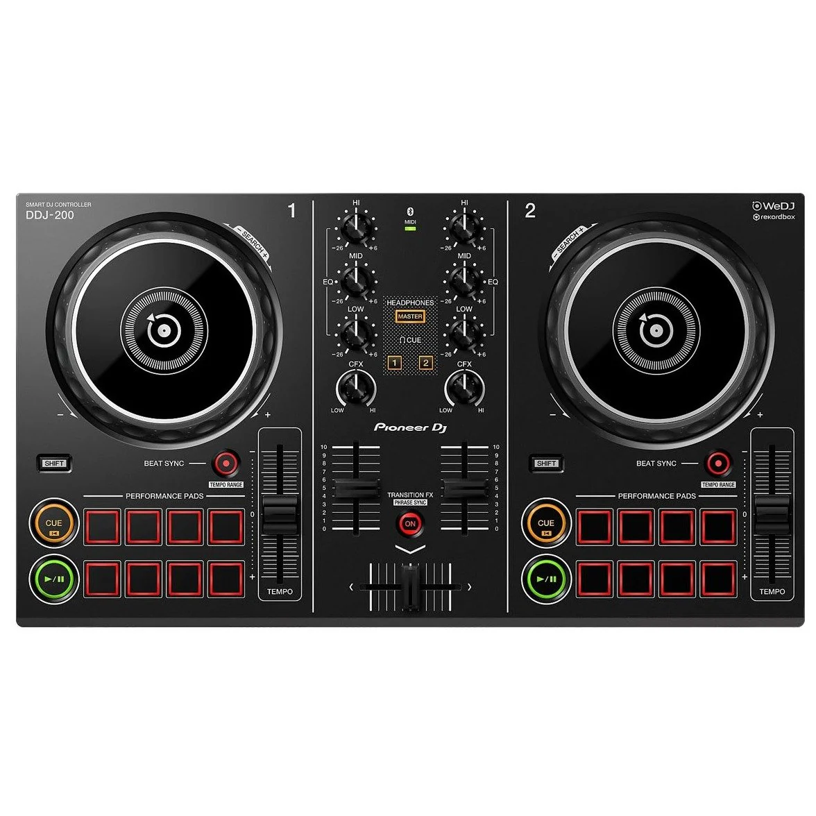 Pioneer DDJ-200 Smart DJ Controller and FRWEGOBL Hard Case Bundle - Image 3