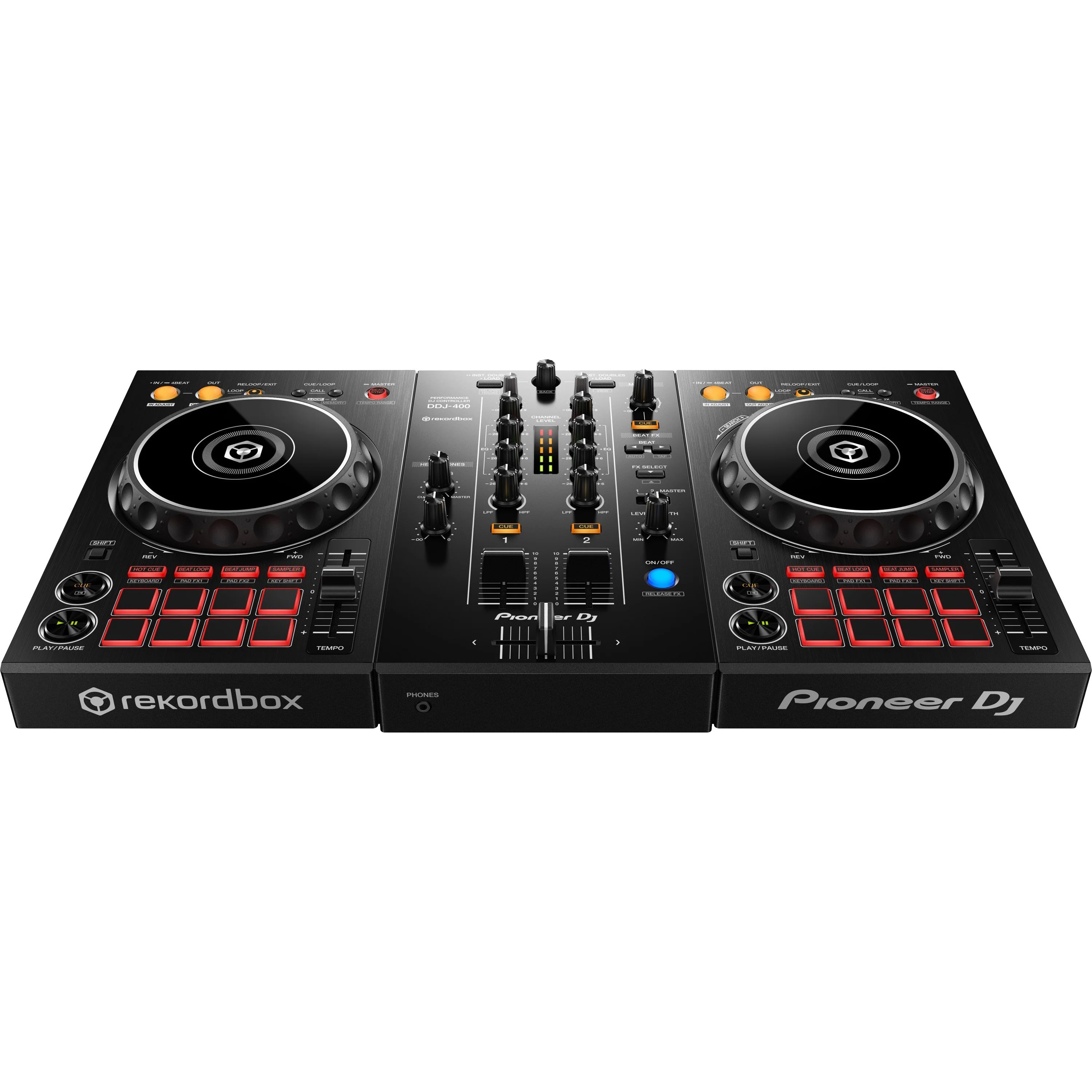 Pioneer DDJ-400 DJ controller for Rekordbox dj & BRLDIGITALXLE Soft Case Bundle - Image 4