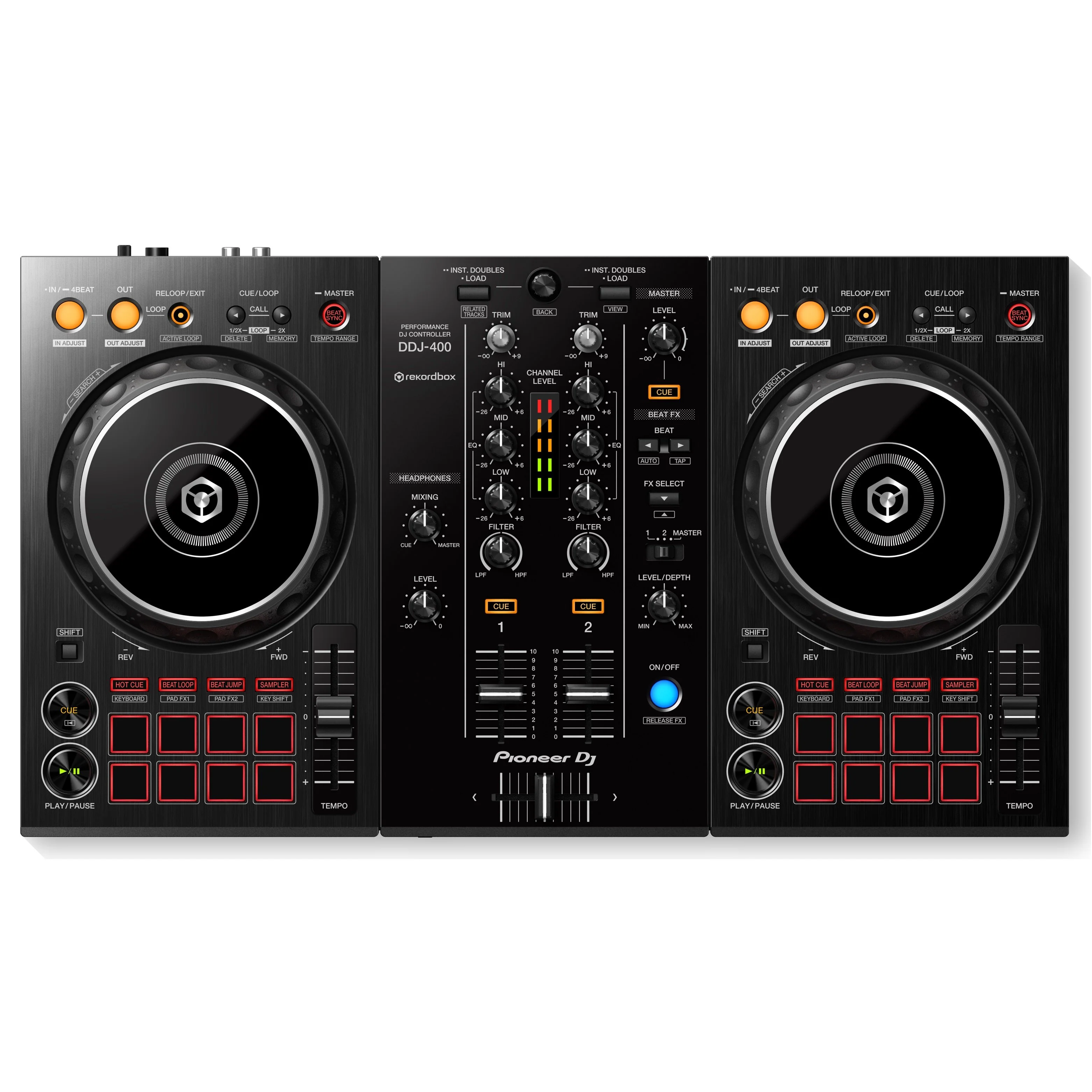 Pioneer DDJ-400 DJ controller for Rekordbox dj & G-EVA-2314-3 Soft Case Bundle - Image 2