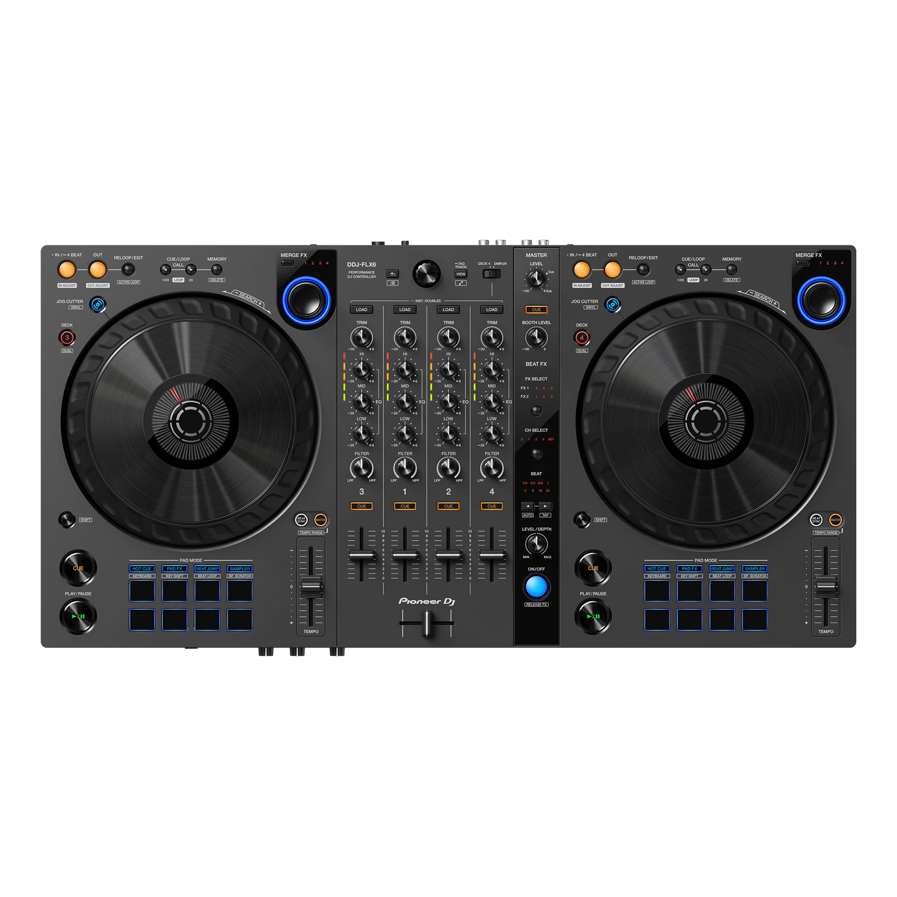 Pioneer DDJ-FLX6-GT 4-Channel DJ Controller - Rekordbox, Serato, Virtual DJ - Image 5