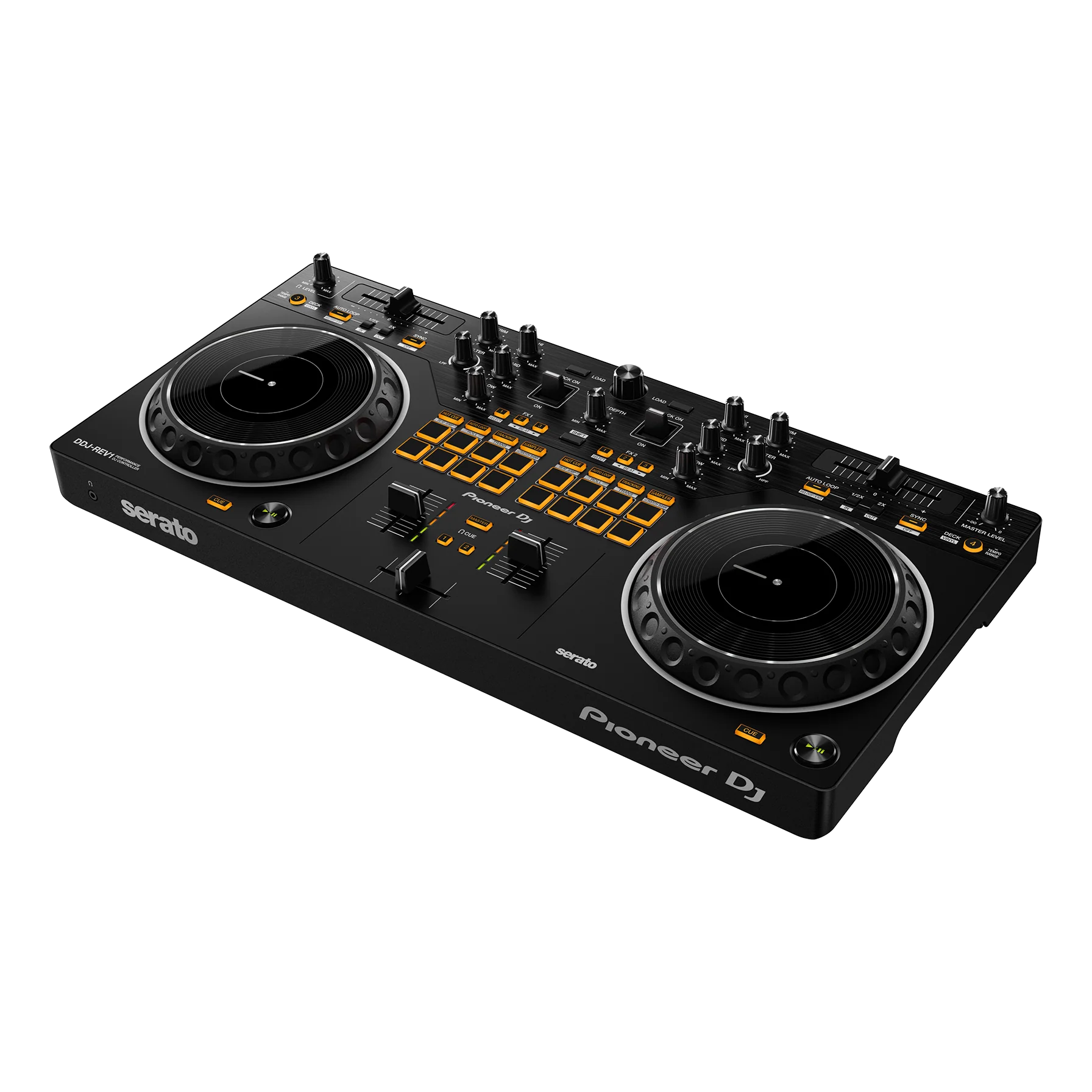 Pioneer DDJ-REV1 Scratch-Style 2-Channel DJ Controller for Serato DJ Lite, Black - Image 2