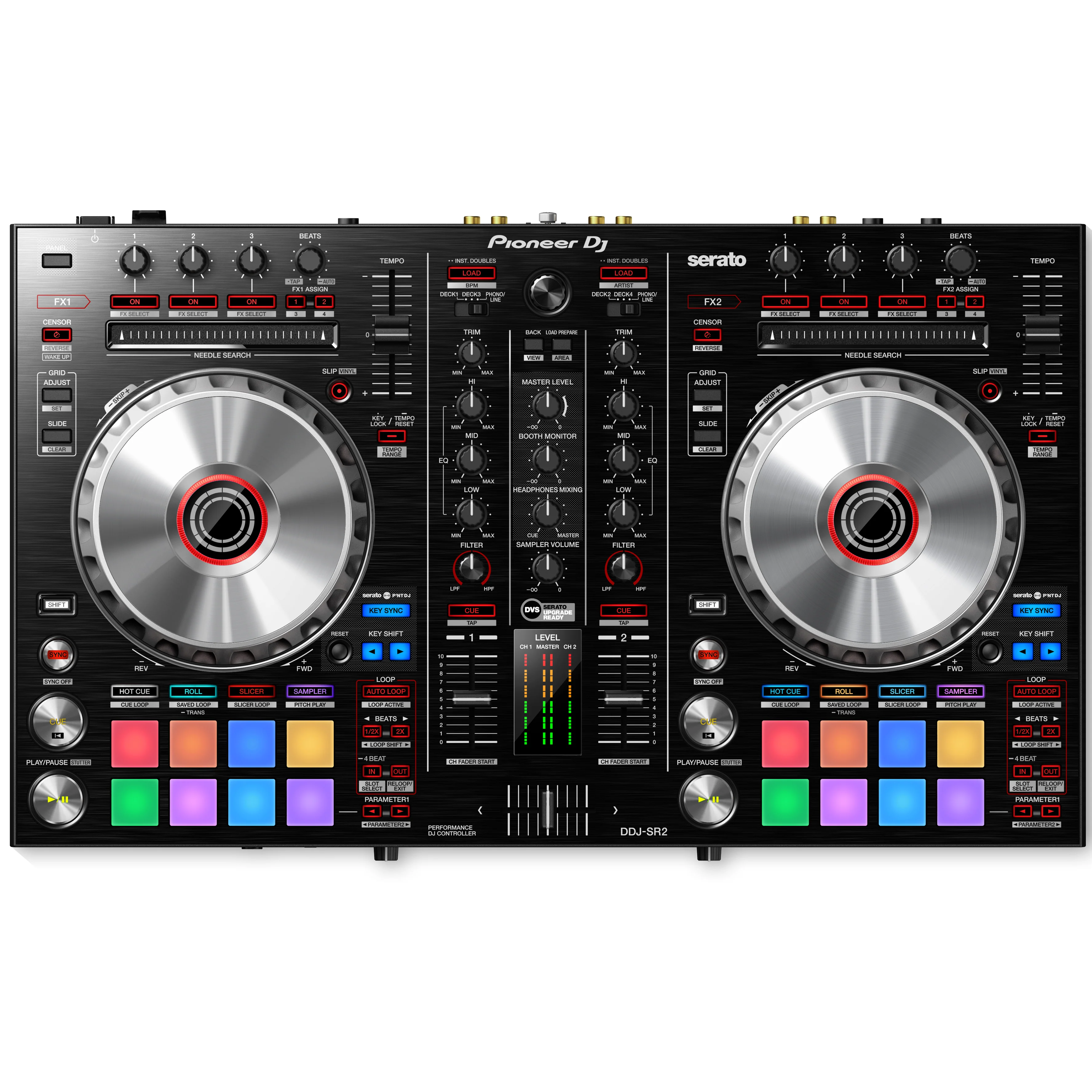 Pioneer DDJ-SR2 Portable controller for Serato DJ Pro & FZGSPIDDJSR2BL Hard Case Bundle - Image 3