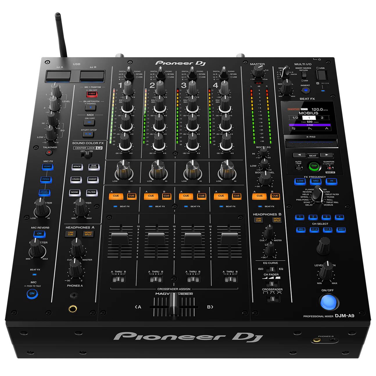Pioneer DJ DJM-A9 4-Channel Professional DJ Mixer, Black - Image 2