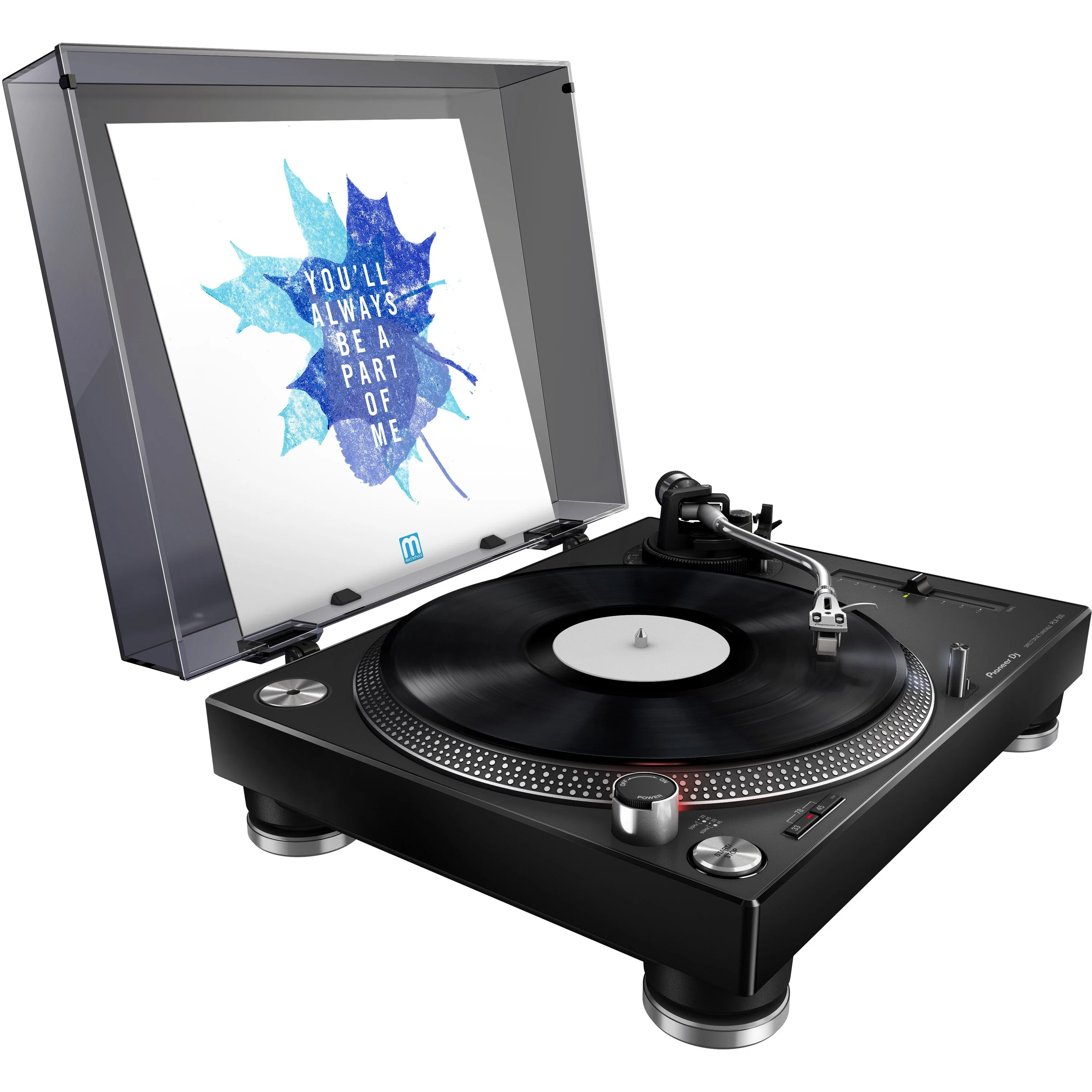 Pioneer PLX-500-K High-Torque, Direct Drive Turntable, Black - Image 6