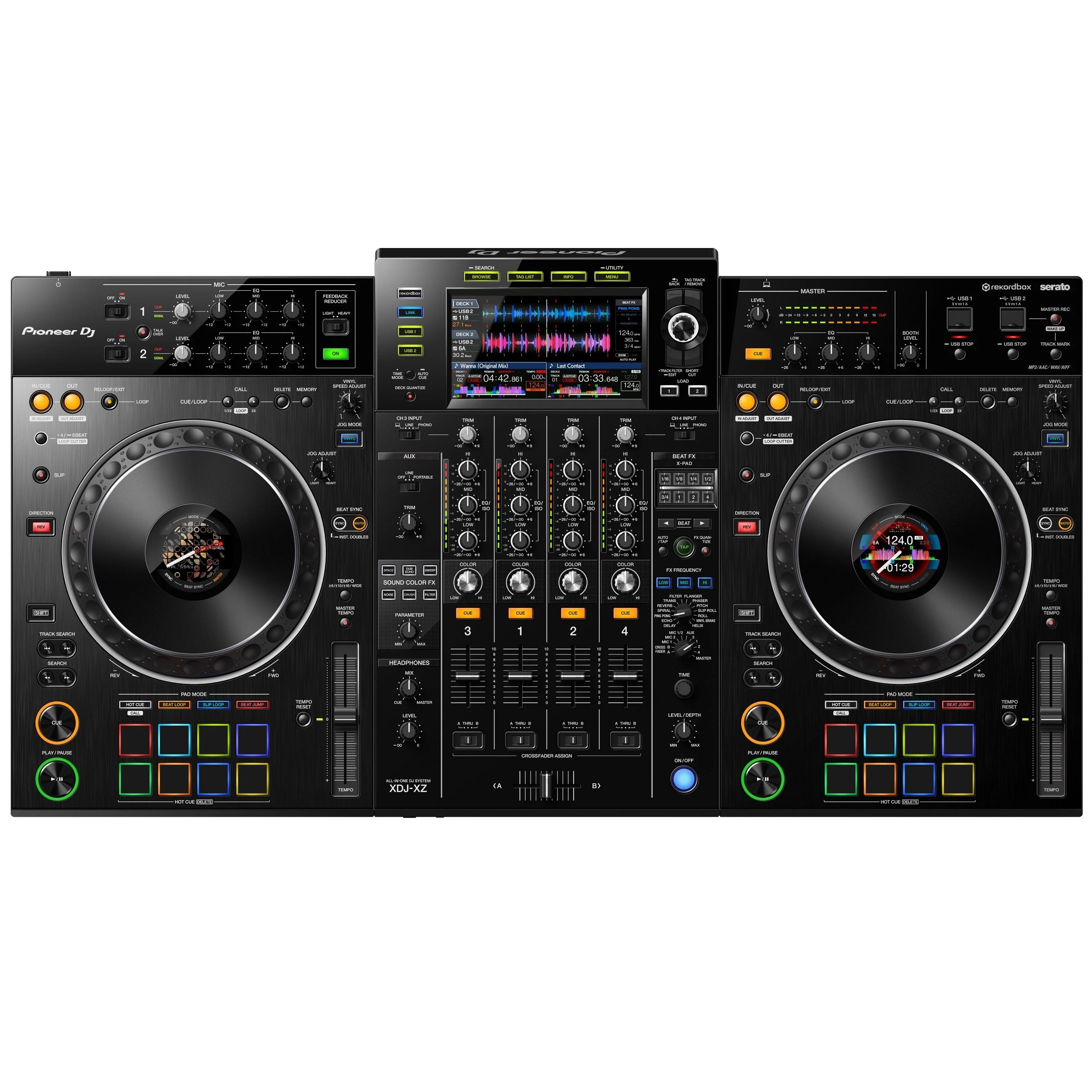 Pioneer XDJ-XZ Professional DJ system and FZGSXDJXZW1BL Hard Case Bundle - Image 3