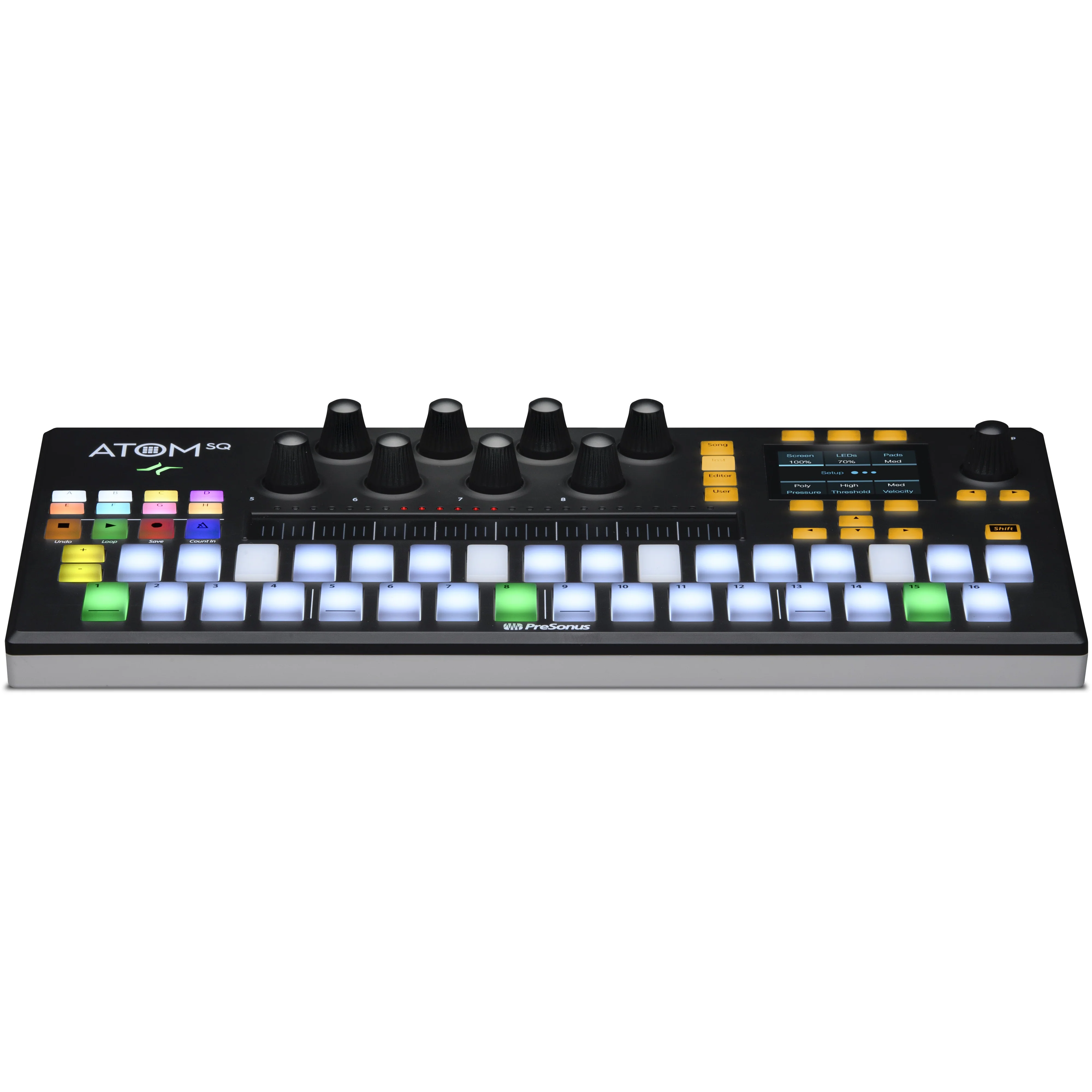 PreSonus ATOMSQ Hybrid MIDI Keyboard, Performance, and Production Controller - Image 2