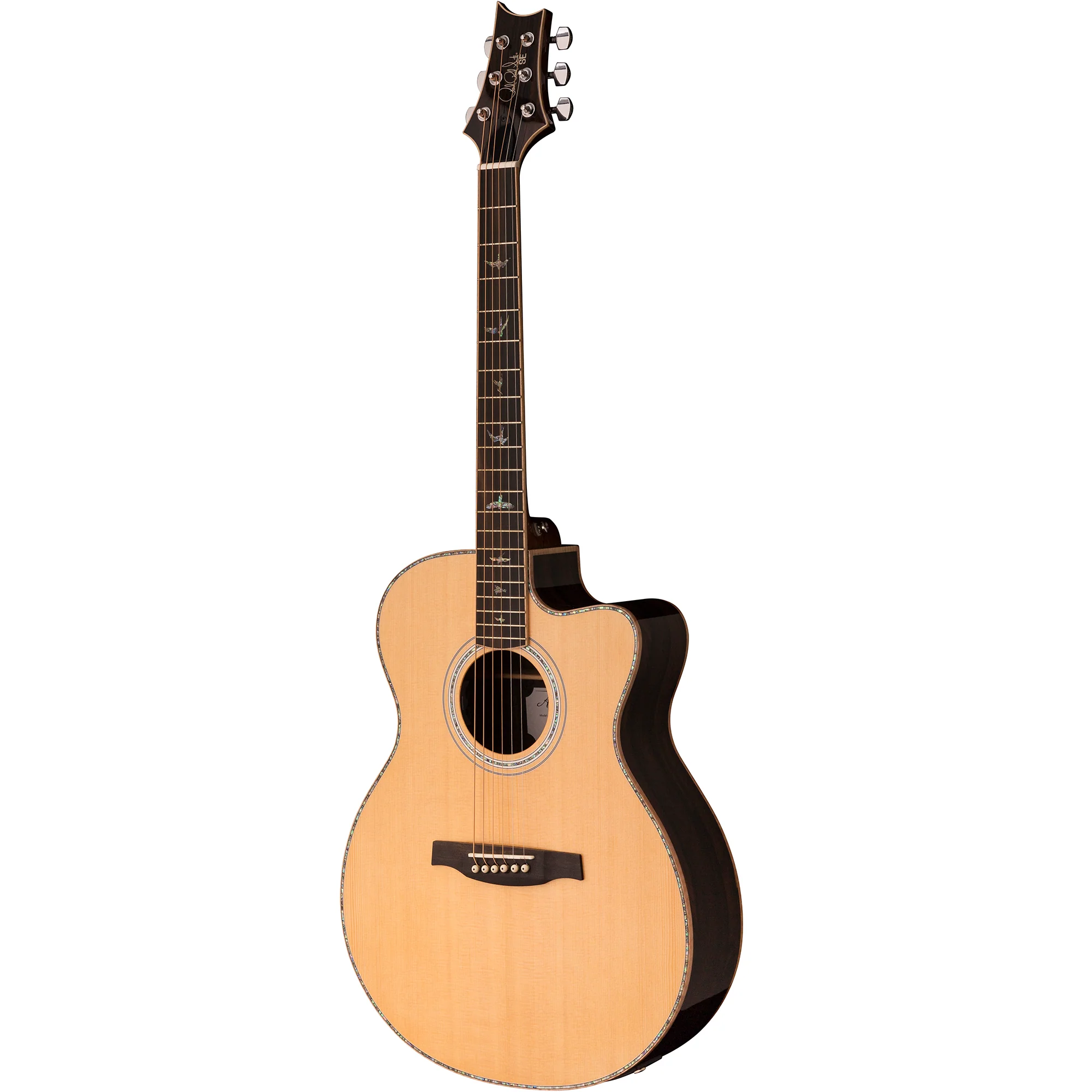 PRS AE60ENA SE A60 Angelus Acoustic Guitar w/ Electronics, Spruce Top, Zir b/s, Natural - Image 3