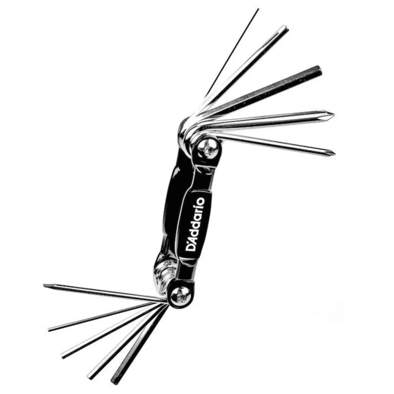D'Addario Guitar / Bass Multi-Tool - Hex wrench Allen Wrench