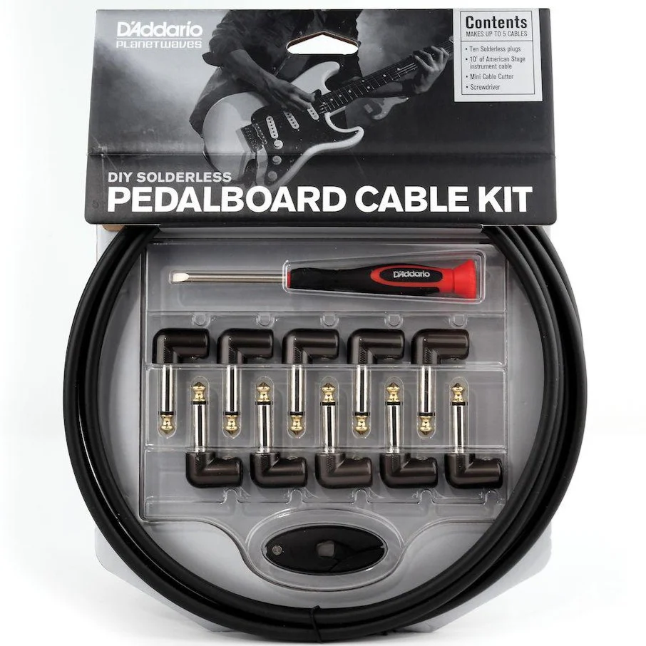 D'Addario PW-GPKIT-10 DIY Solderless Custom Cable Kit, 10 feet, 10 plugs