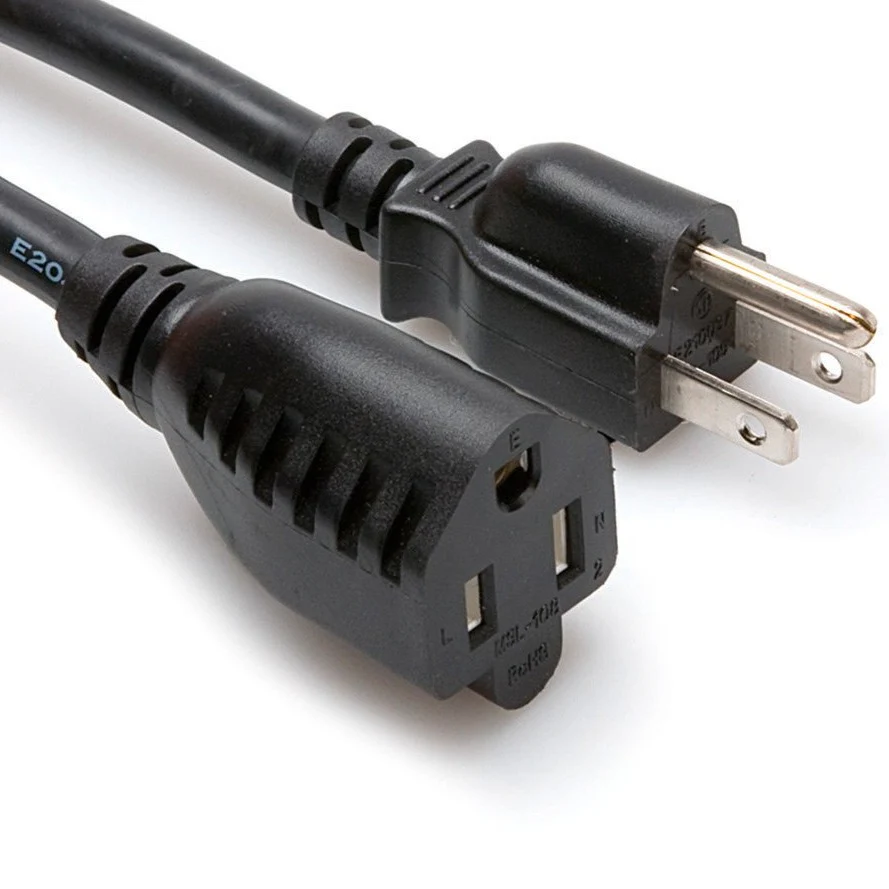 Hosa PWX-4100 Power Extension Cord NEMA 5-15R to NEMA 5-15P 100 ft