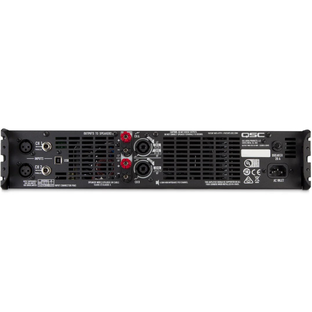 QSC GXD8 QSC Power Amplifier 2 channel 1500 at 8 Ohms with DSP - Image 2