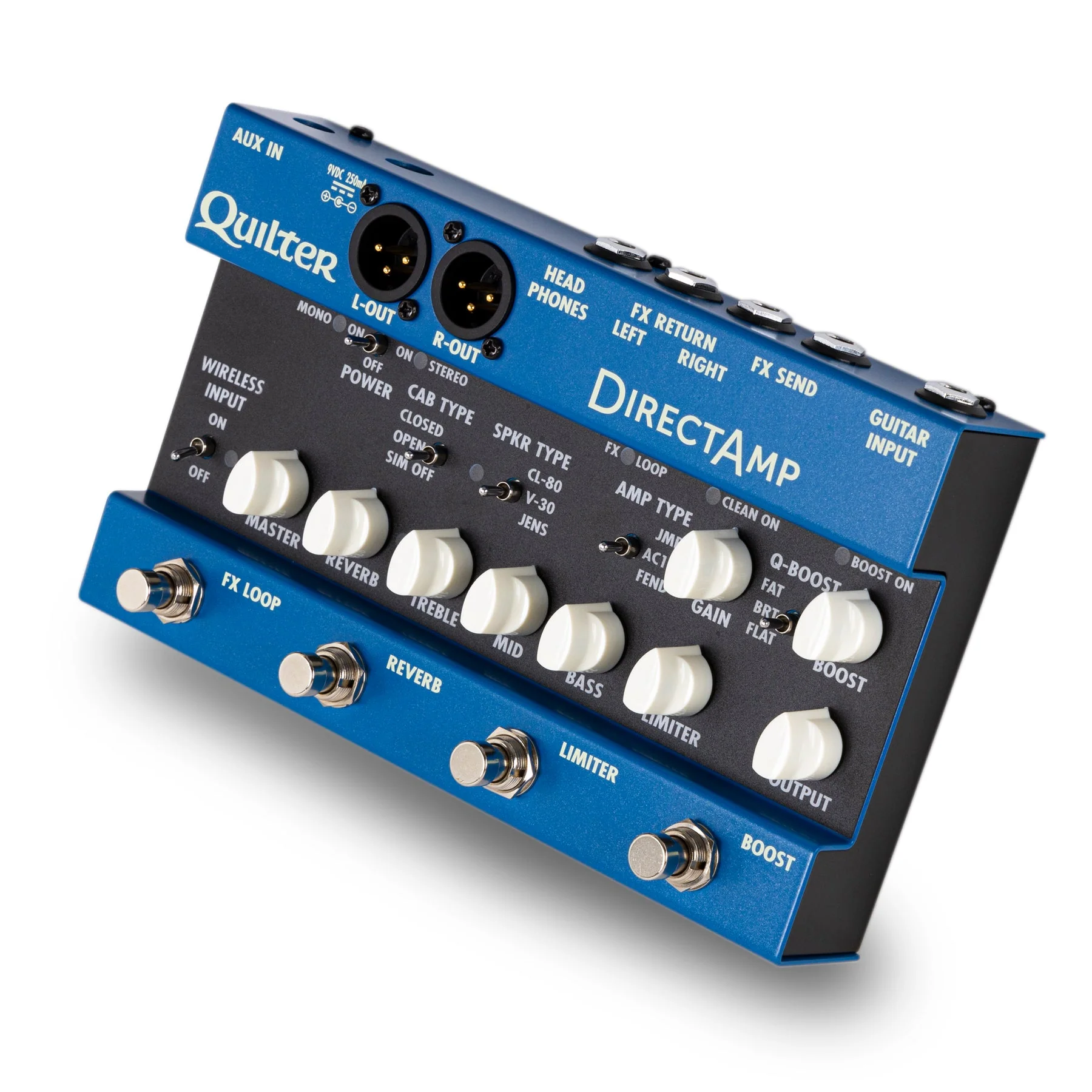 Quilter DIRECTAMP Guitar Direct Input Pedal w/ Stereo Amp Simulator and Bluetooth - Image 2