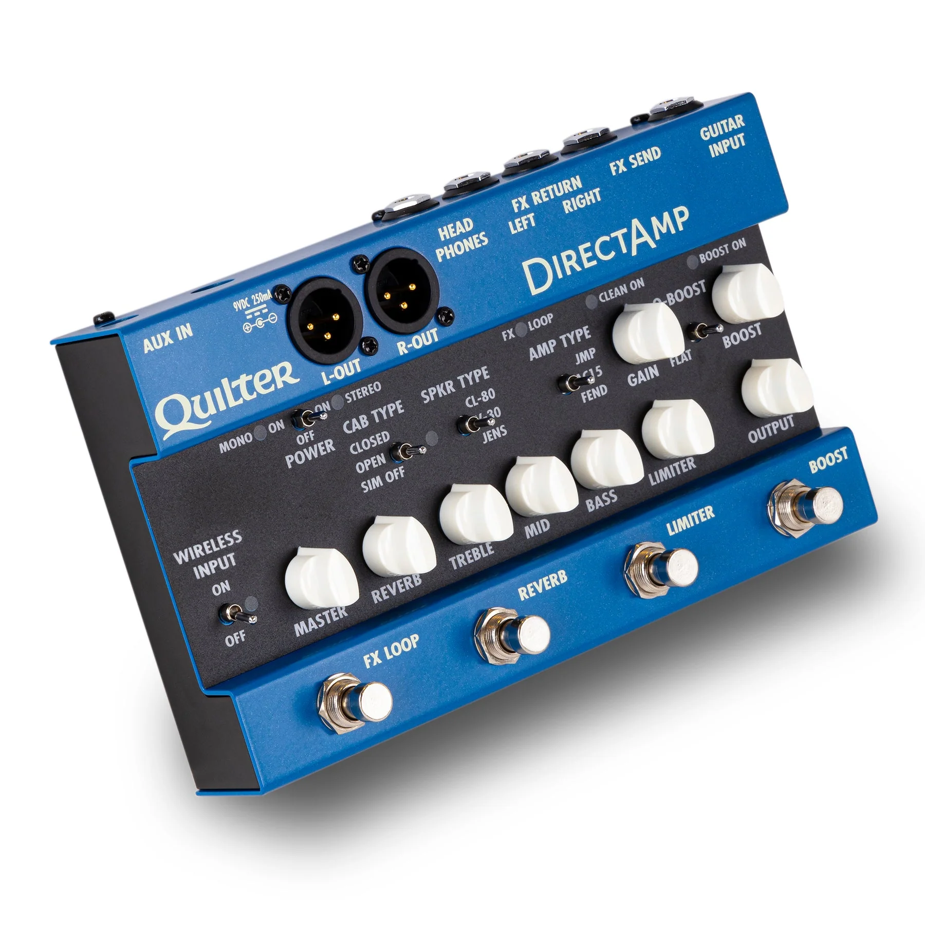 Quilter DIRECTAMP Guitar Direct Input Pedal w/ Stereo Amp Simulator and Bluetooth - Image 3