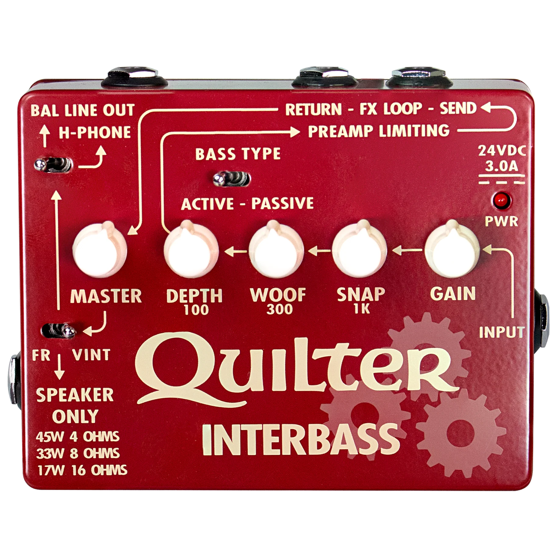 Quilter INTERBASS 45w (@4 Ohm) Compact Bass Power Amp - Image 2