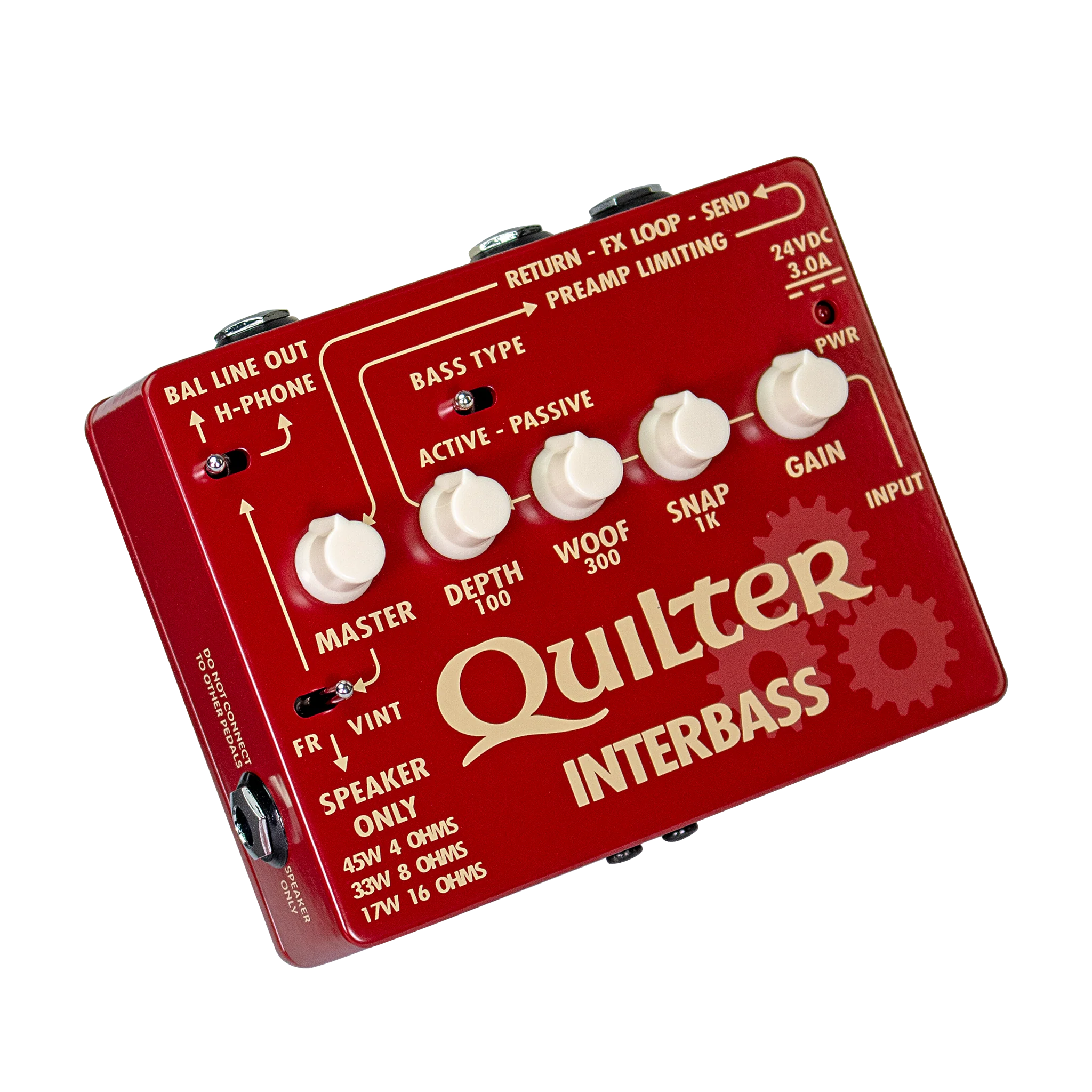 Quilter INTERBASS 45w (@4 Ohm) Compact Bass Power Amp - Image 3