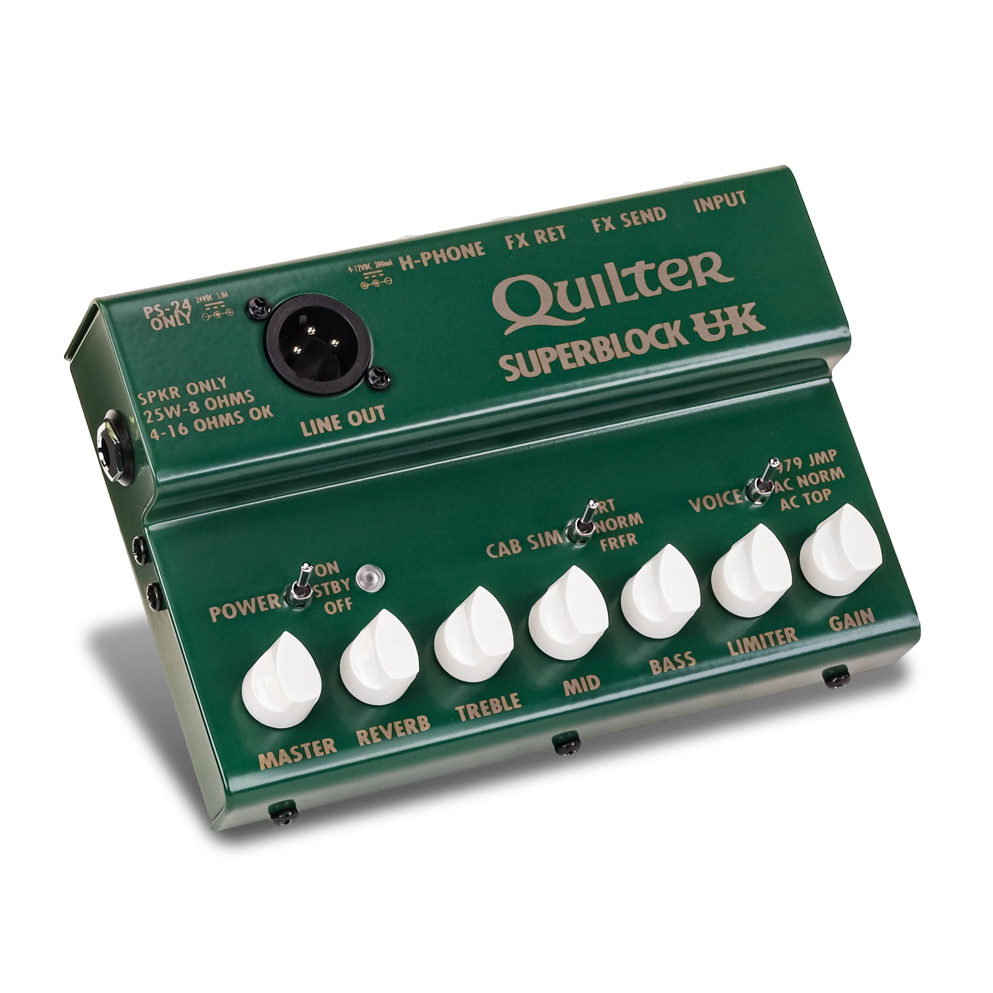 Quilter SUPERBLOCK-UK 25w Pedal Amp w/ UK Amp Voicing, Cab Sim, Effects Loop, XLR Out - Image 18