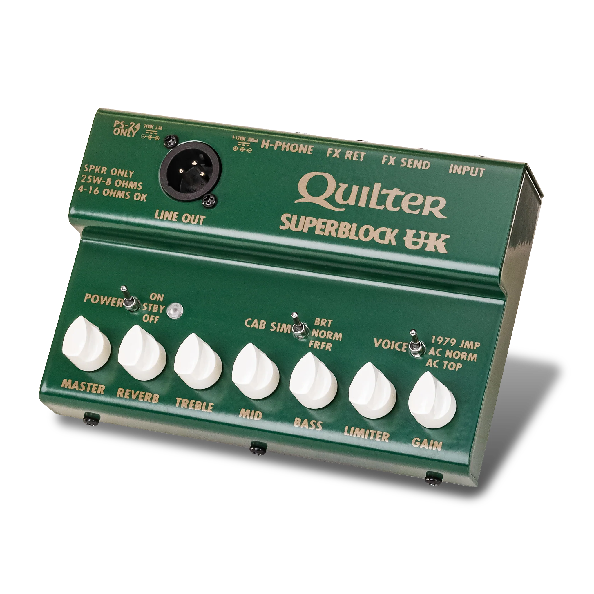Quilter SUPERBLOCK-UK 25w Pedal Amp w/ UK Amp Voicing, Cab Sim, Effects Loop, XLR Out - Image 2