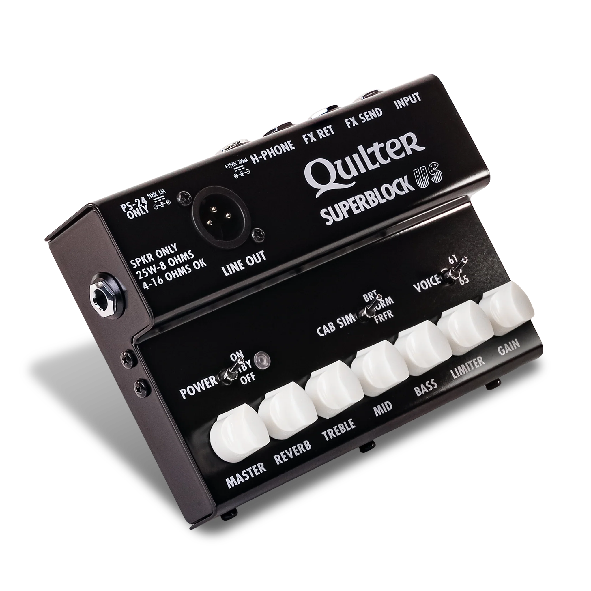 Quilter SUPERBLOCK-US 25w Pedal Amp w/ US Amp Voicing, Cab Sim, Effects Loop, XLR Out - Image 17