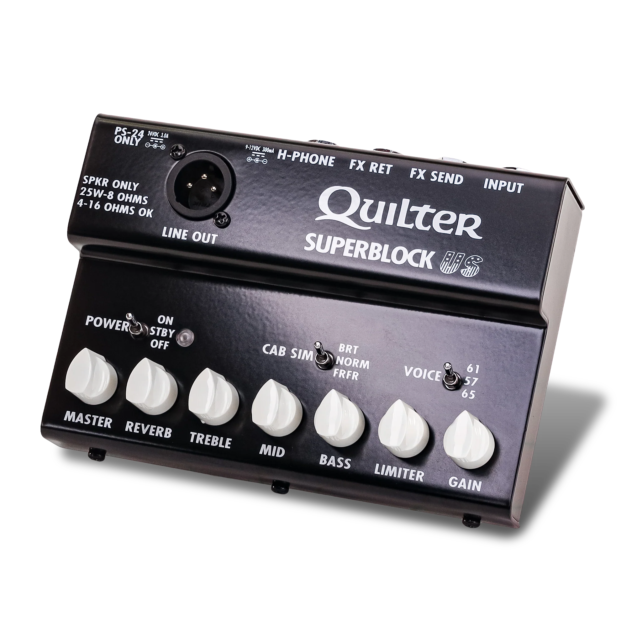 Quilter SUPERBLOCK-US 25w Pedal Amp w/ US Amp Voicing, Cab Sim, Effects Loop, XLR Out - Image 2