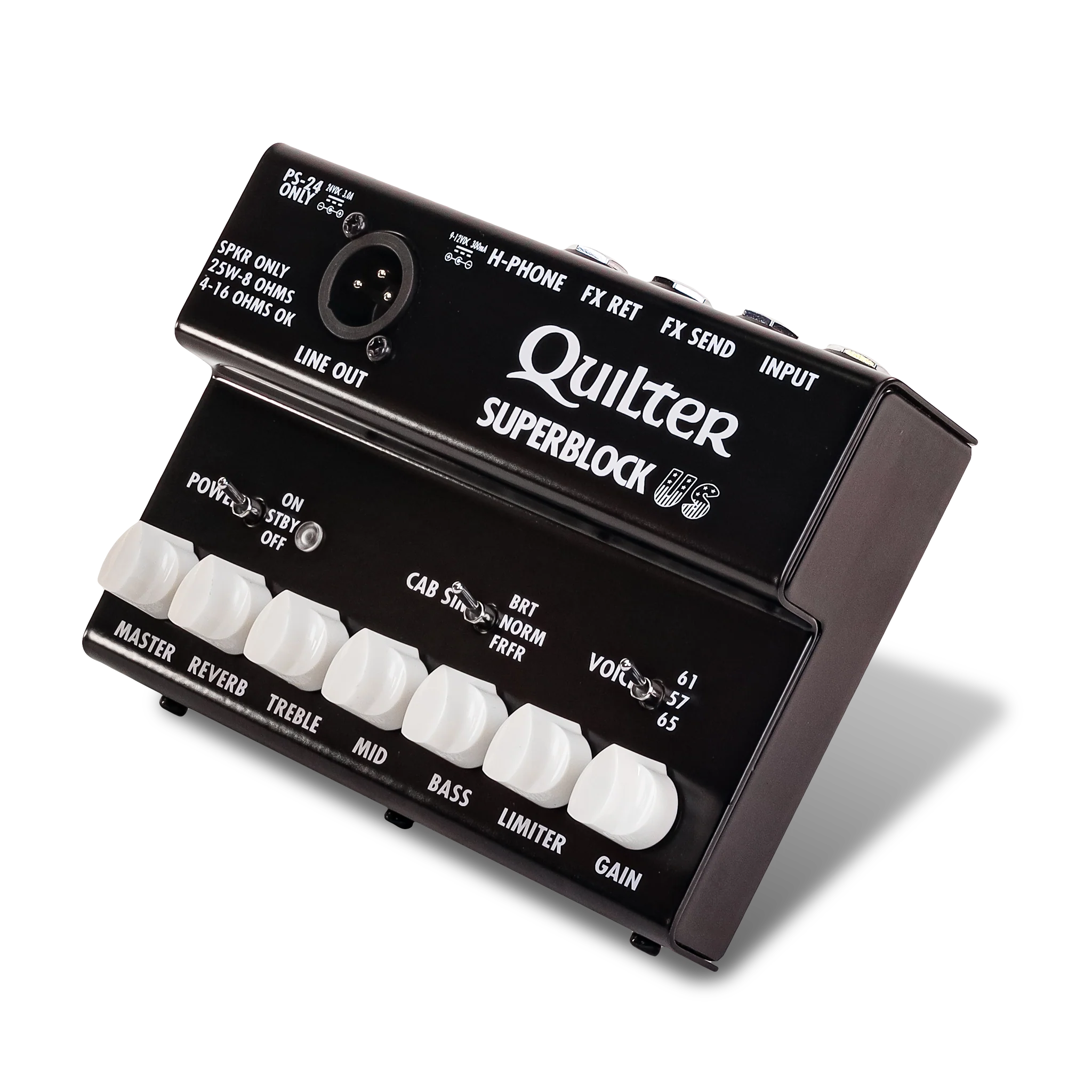 Quilter SUPERBLOCK-US 25w Pedal Amp w/ US Amp Voicing, Cab Sim, Effects Loop, XLR Out - Image 3
