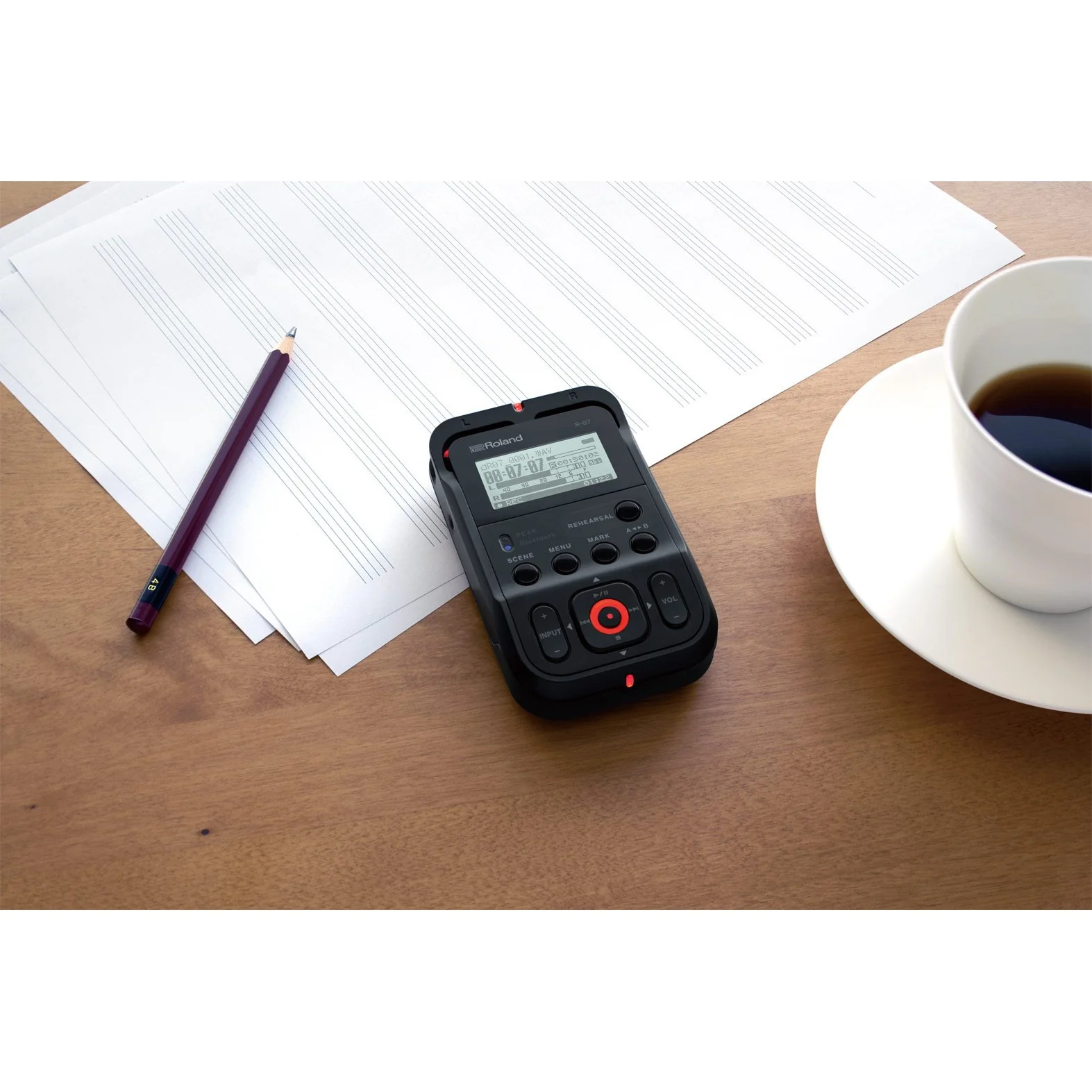 Roland R-07-BK Handheld Recorder - Image 3