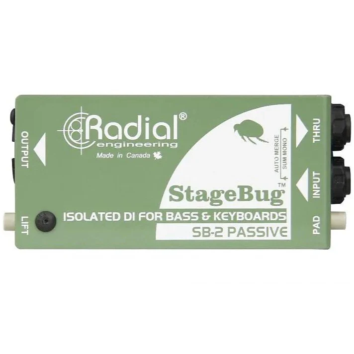 Radial Engineering R8000120 SB-2 Passsive, DI for Bass & Keyboards with  Stereo to Mono mix