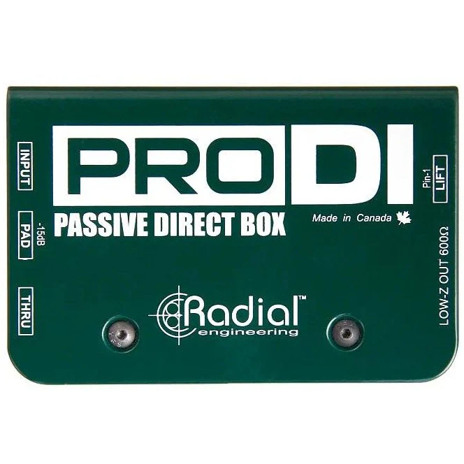 Radial Engineering R8001100 ProDI Single Ch Passive DI Box