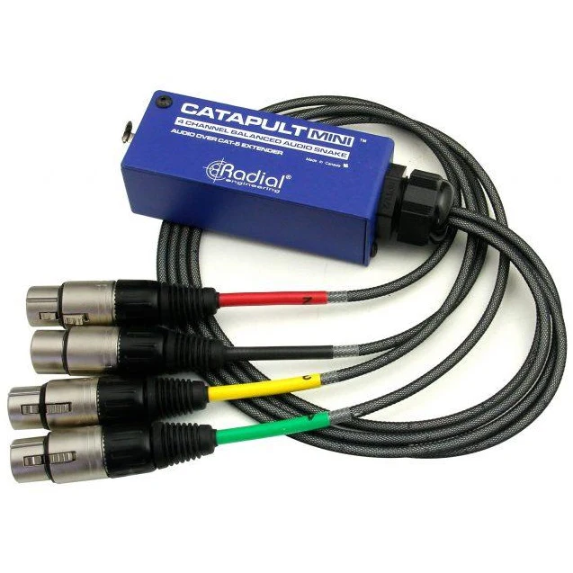 Radial R8008028 4ch Cat-5 Mini Breakout Box, XLRF - Catapult MINI TX