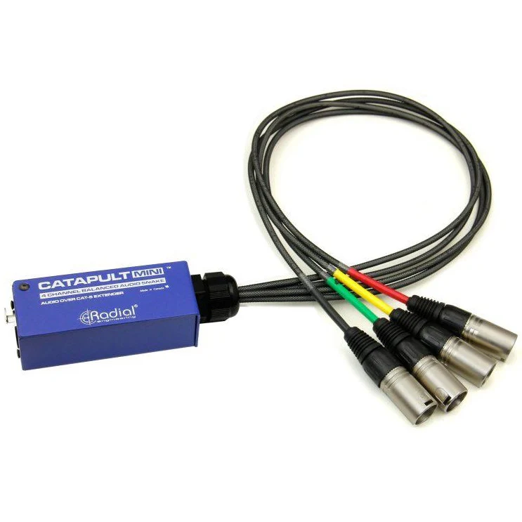 Radial R8008029 4ch Cat-5 Mini Breakout Box, XLRM - Catapult Mini RX