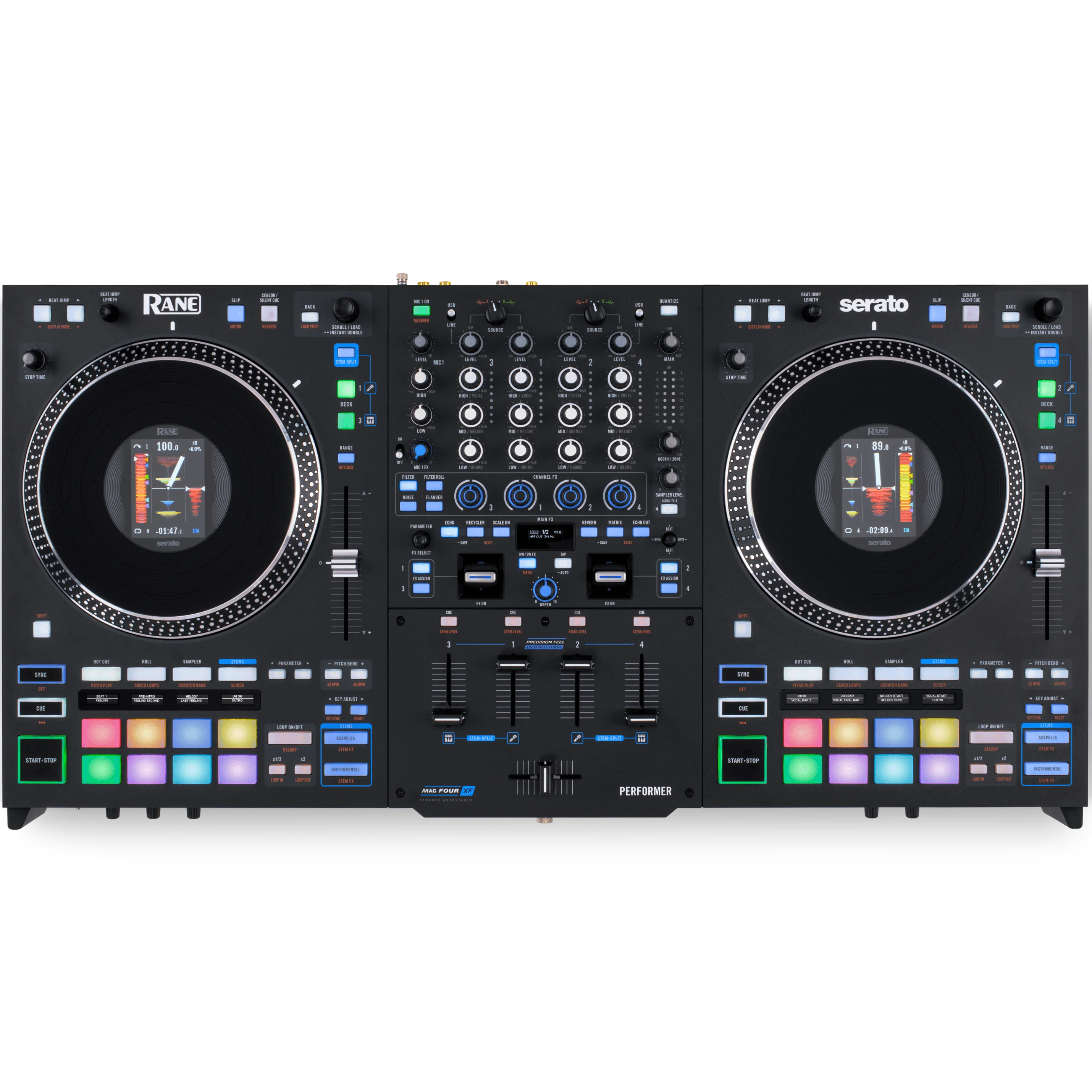 Rane PERFORMER 4-Channel Motorized DJ Controller w/ Stems