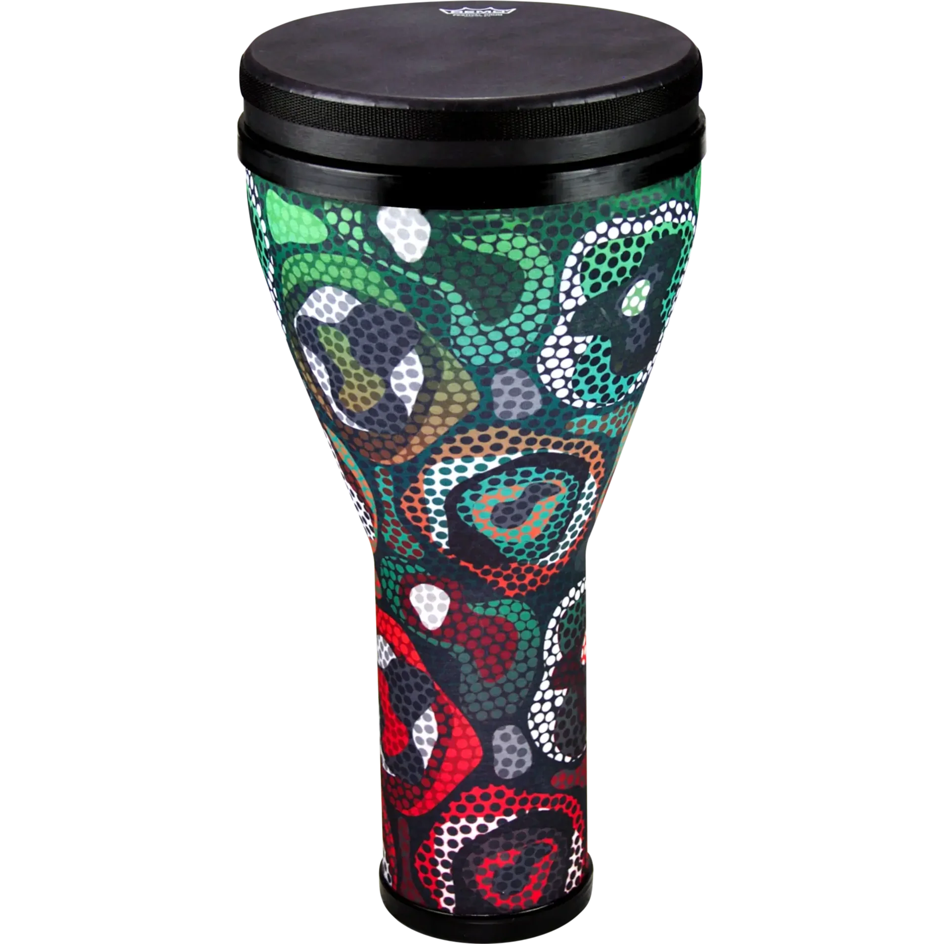 Remo DJ-2510-68 Festival 10" Djembe Drum, Tribal Green