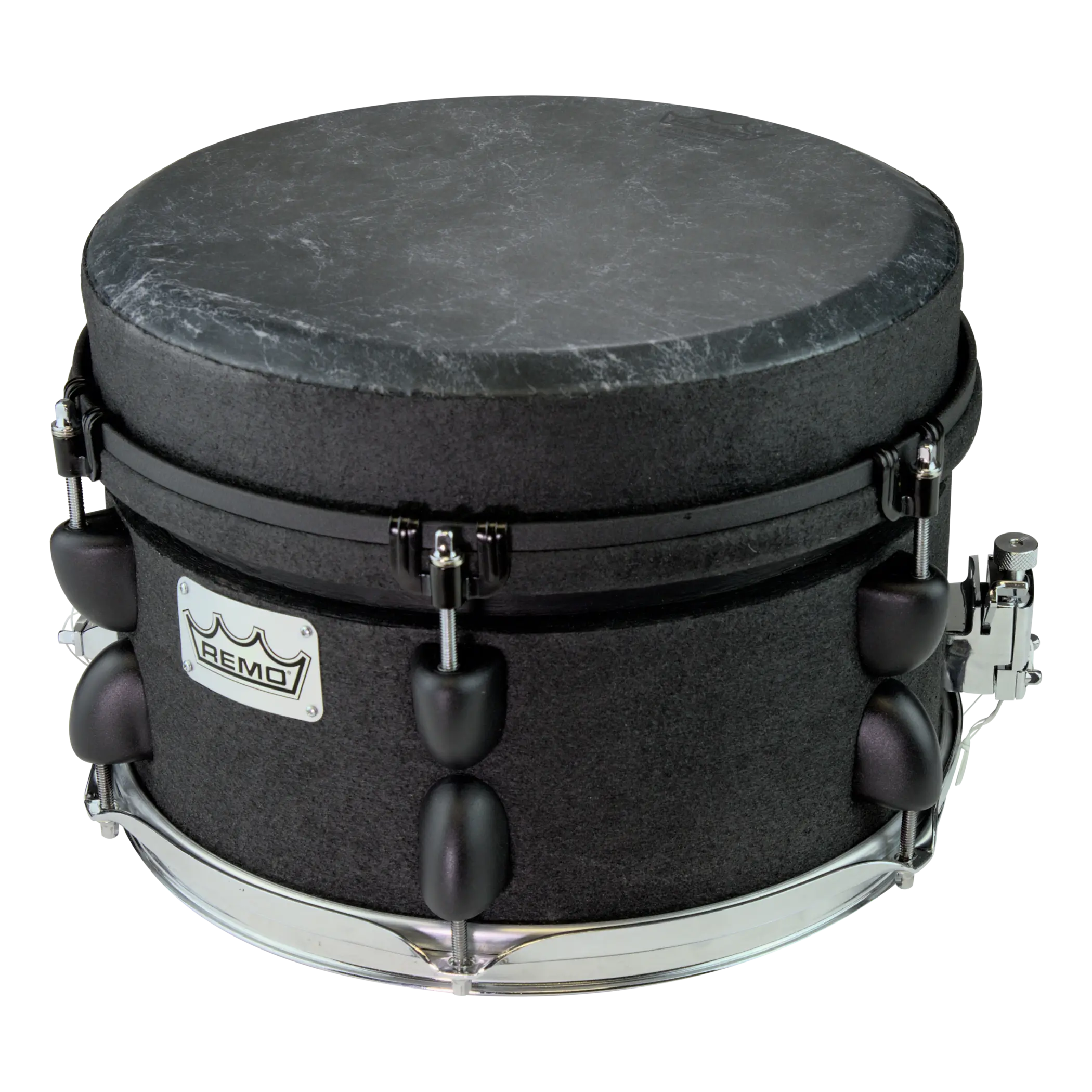 Remo MD-3092-BE 12" Mondo Snare Drum, Black Earth