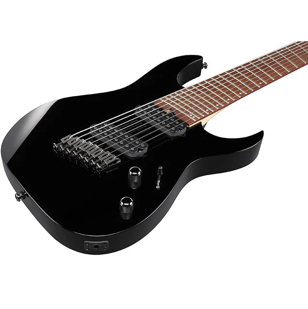 Ibanez RGMS8BK RG Multi-Scale, 8 String, Black, Jatoba FB - Image 2