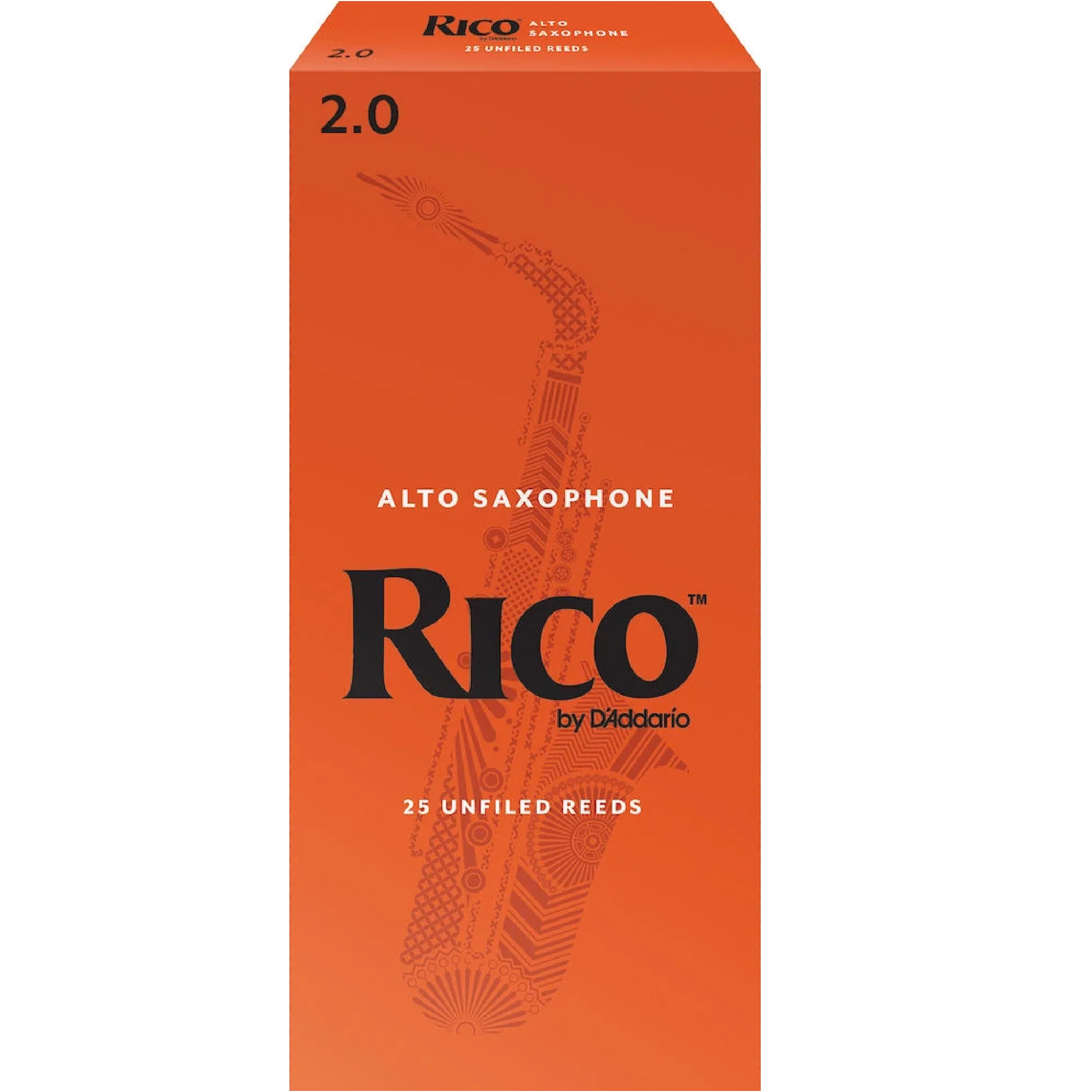 Rico by D'Addario Alto Sax Reeds, Strength 2, 25-pack