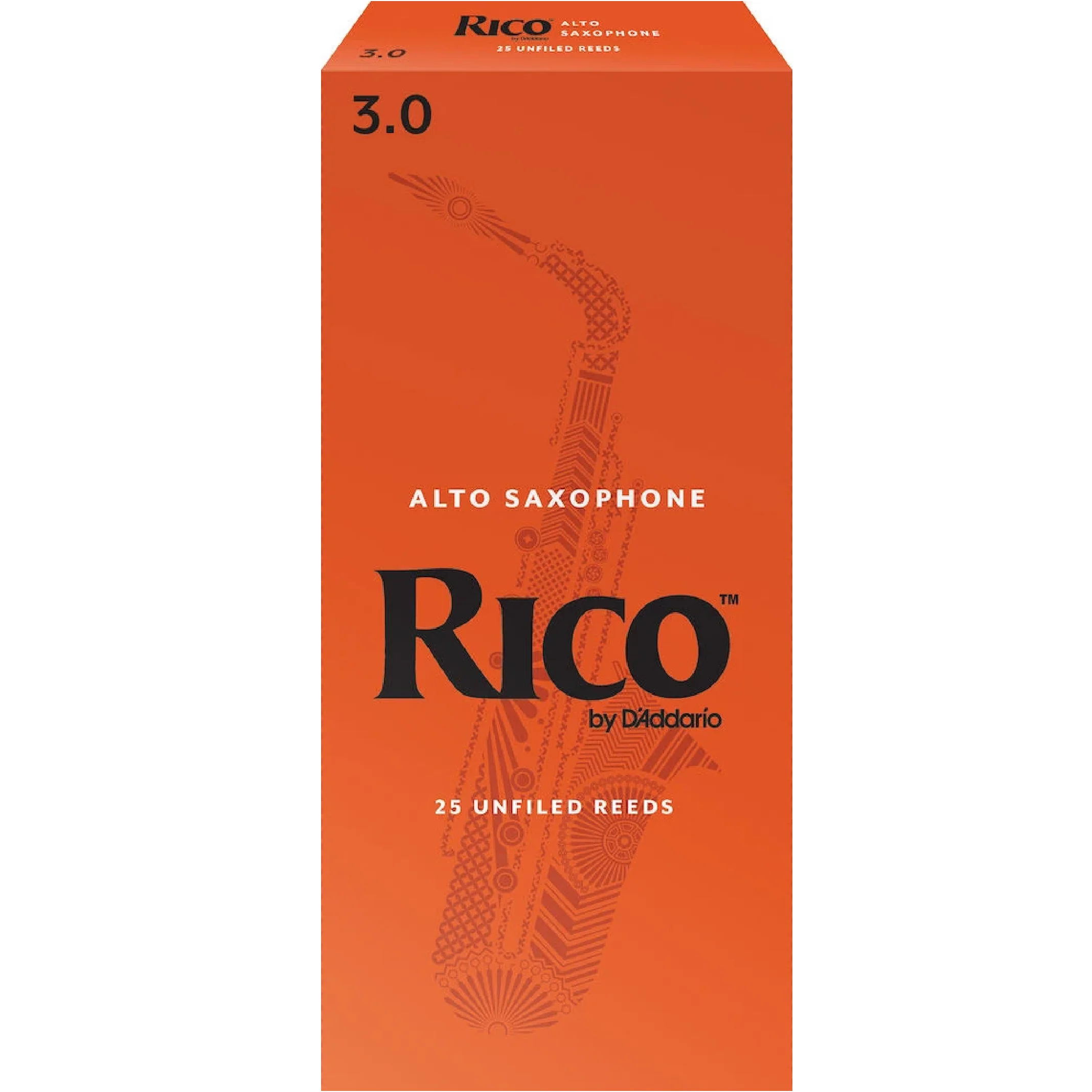 Rico by D'Addario Alto Sax Reeds, Strength 3, 25-pack