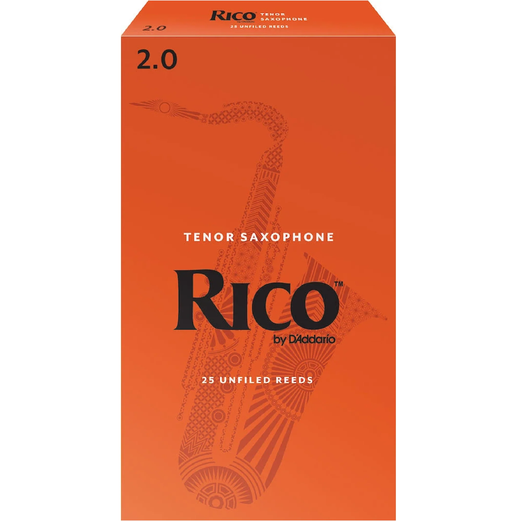 Rico by D'Addario Tenor Sax Reeds, Strength 2, 25-pack