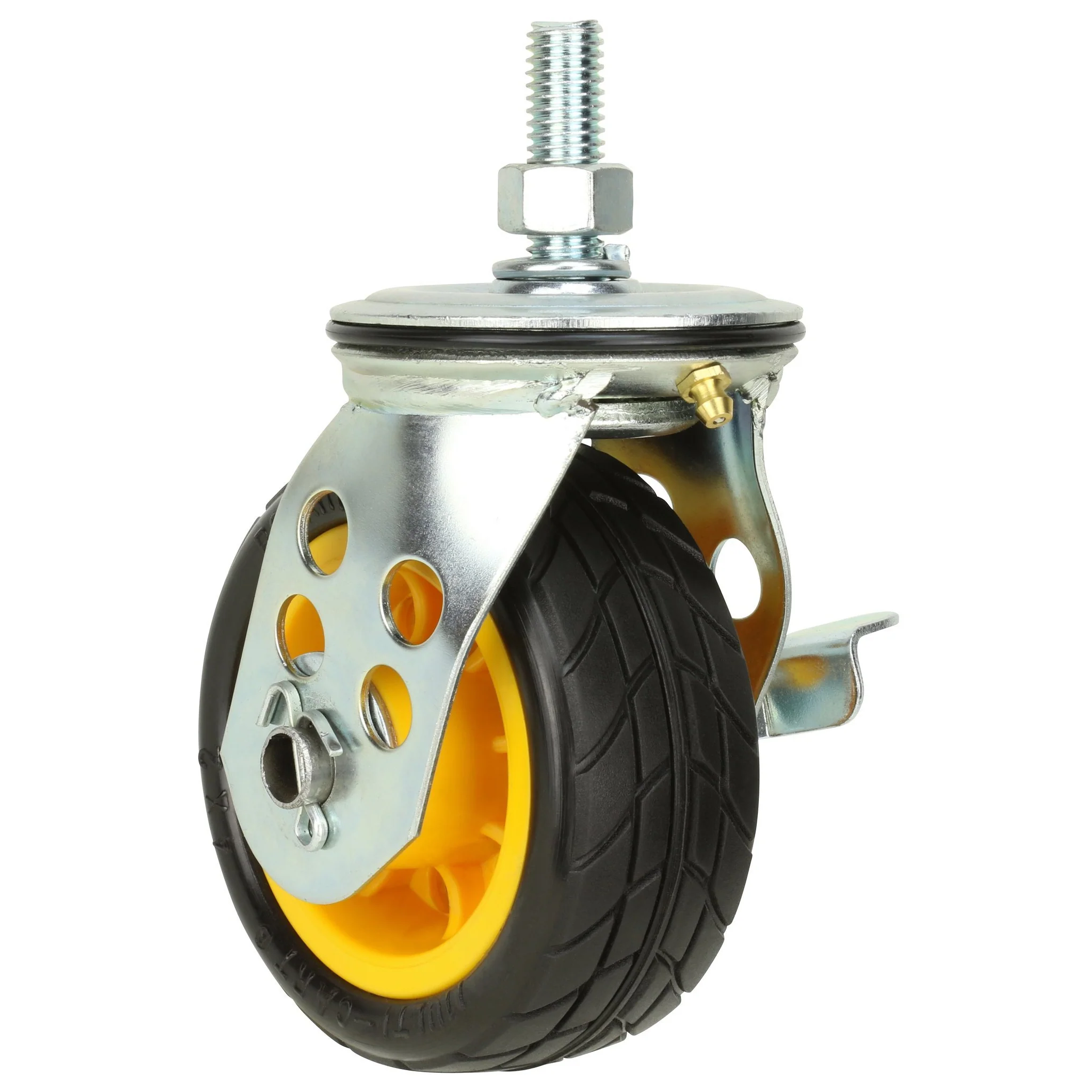 Rock N Roller RCSTR4X2 4" x 2" Ground Glder Wide caster w/brake (upgrade for R2) - 2pk - Image 4