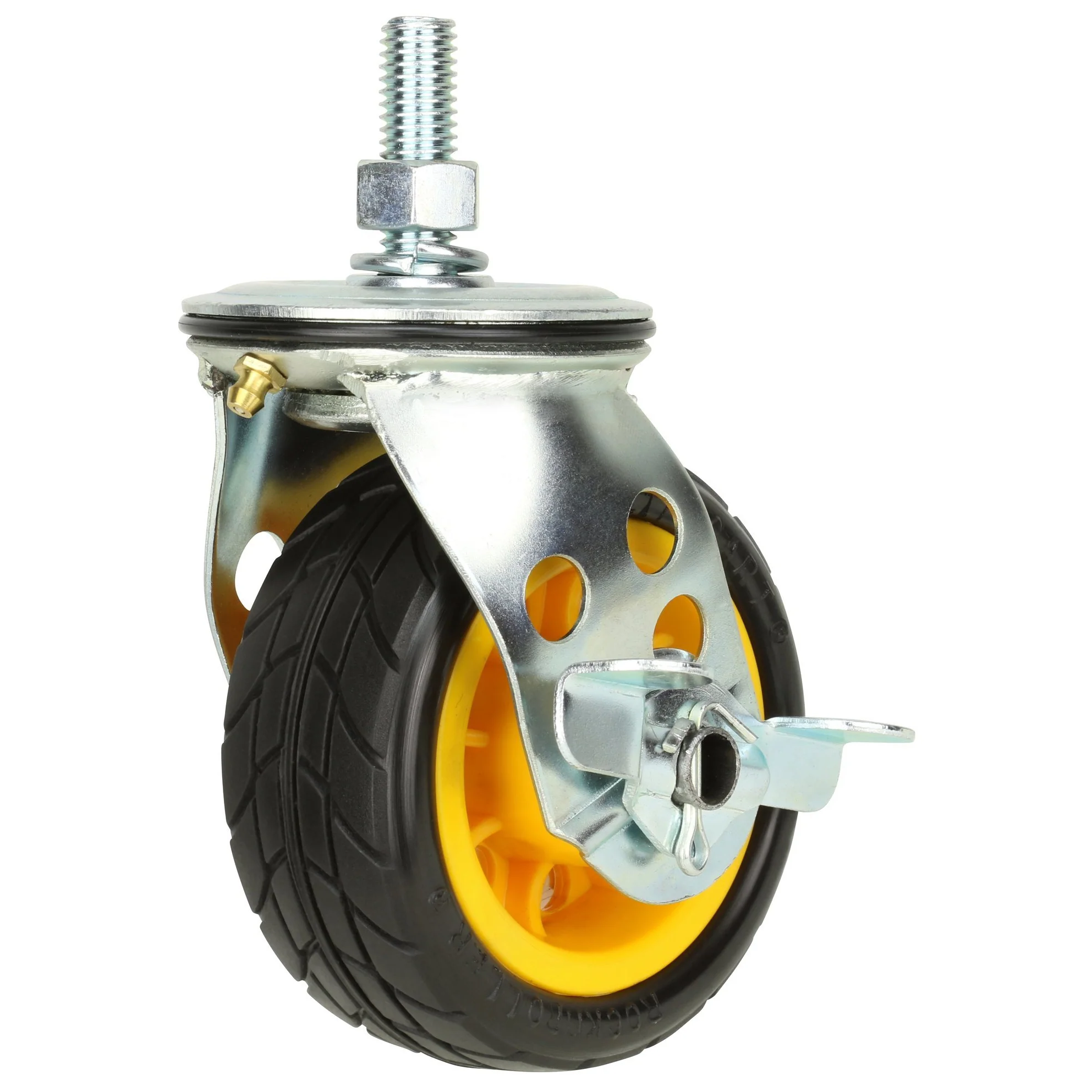 Rock N Roller RCSTR4X2 4" x 2" Ground Glder Wide caster w/brake (upgrade for R2) - 2pk - Image 5