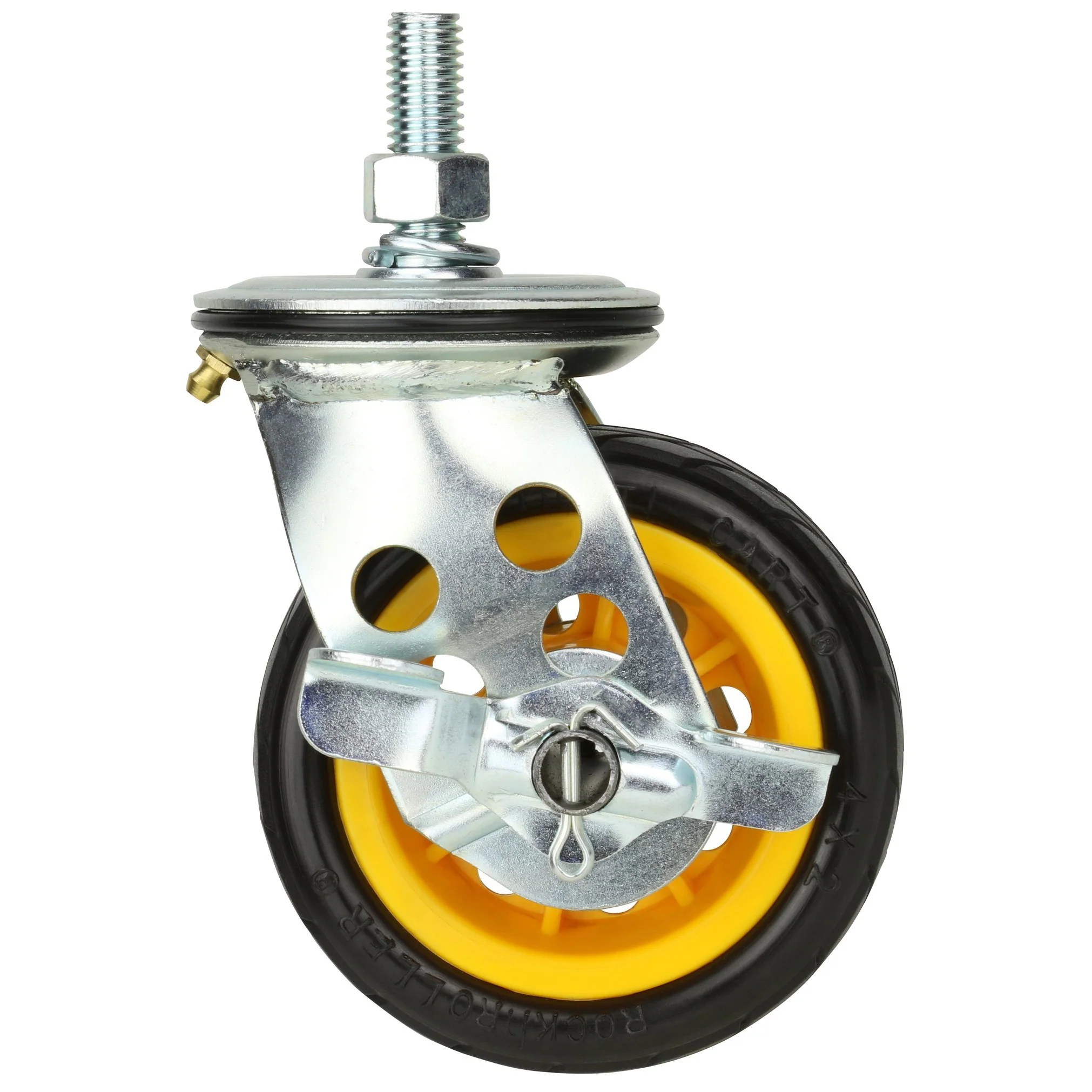 Rock N Roller RCSTR4X2 4" x 2" Ground Glder Wide caster w/brake (upgrade for R2) - 2pk - Image 7