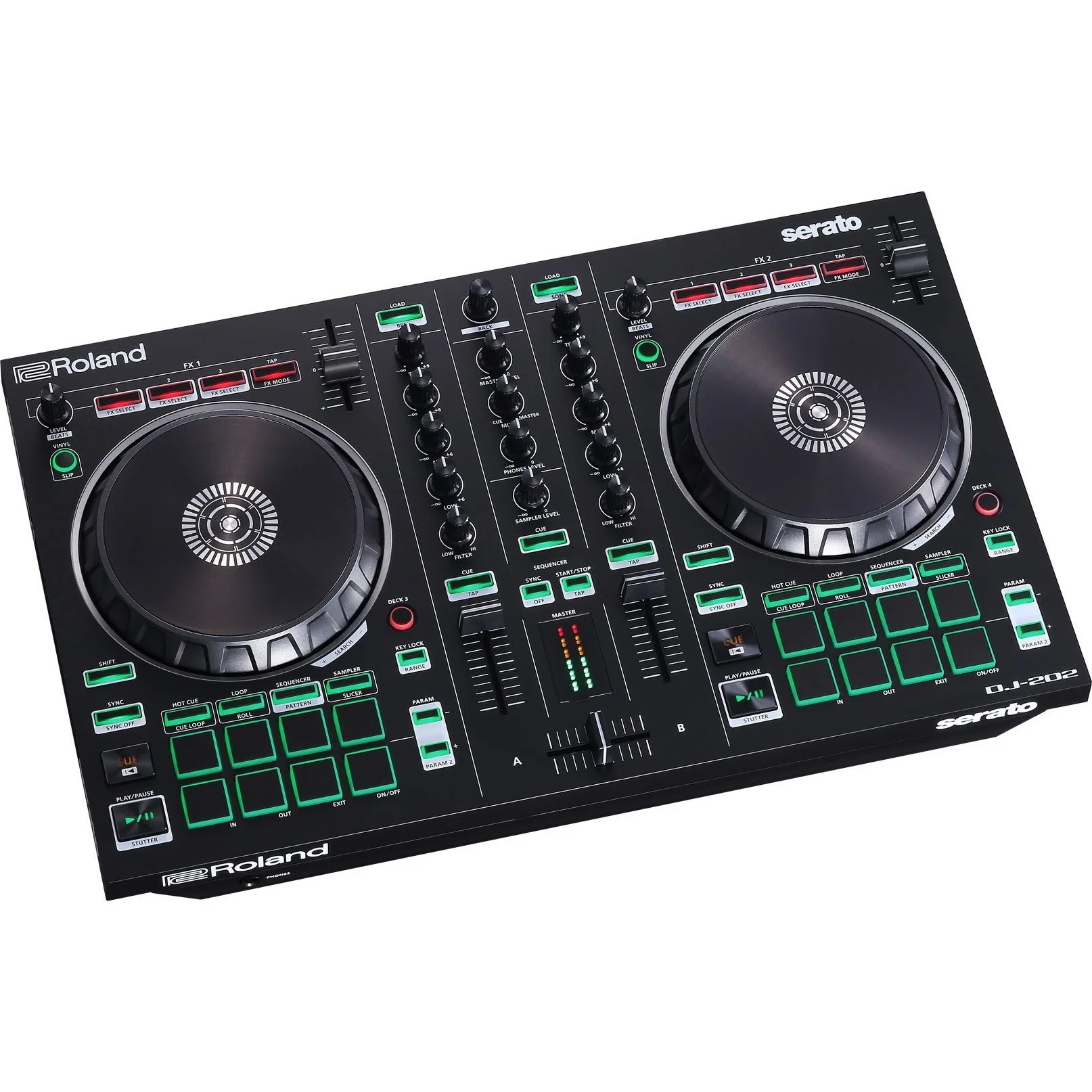 Roland DJ-202 DJ Controller & FRGSDJ202BL Hard Case Bundle - Image 3