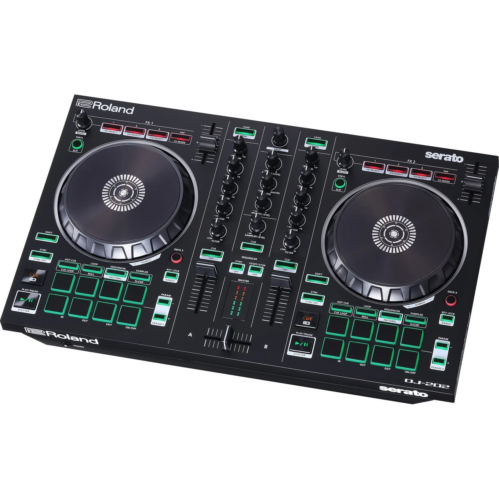 Roland DJ-202 DJ Controller & FRGSDJ202BL Hard Case Bundle - Image 4