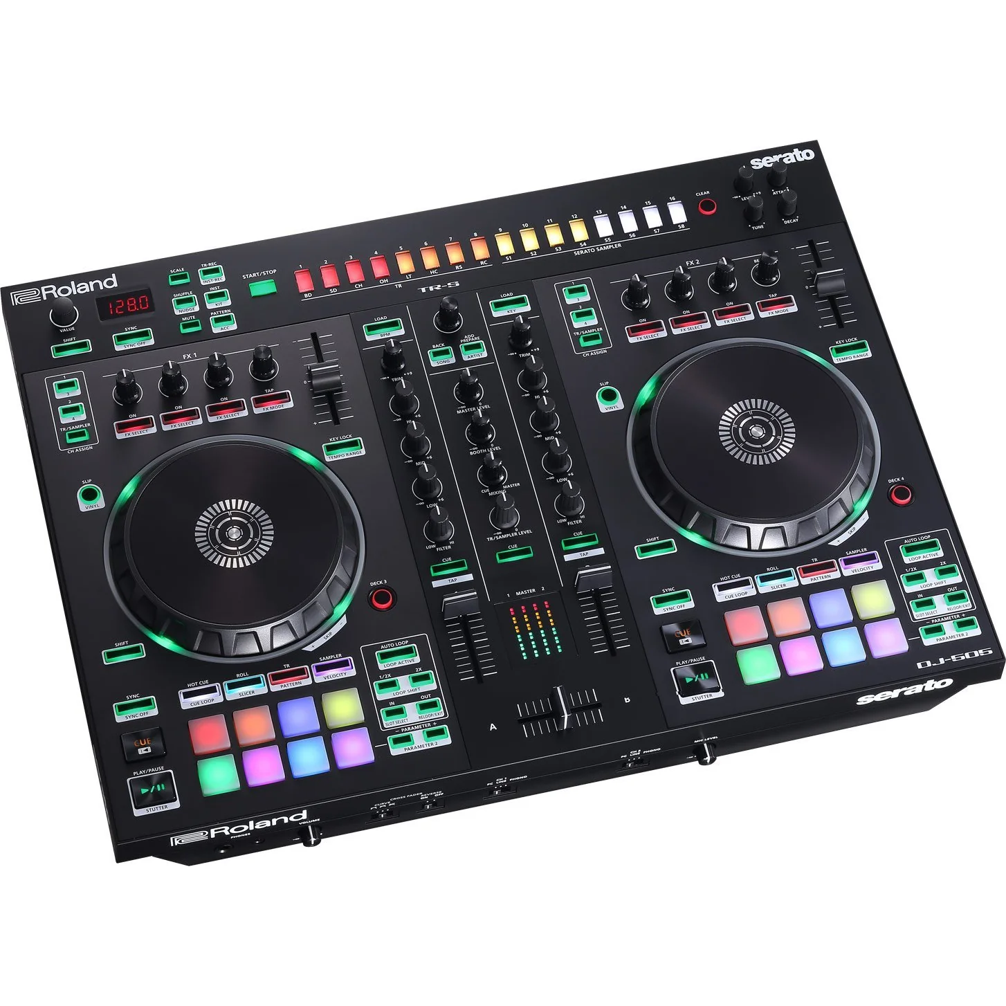 Roland DJ-505 DJ Controller & FRGSDJ505BL Hard Case Bundle - Image 3