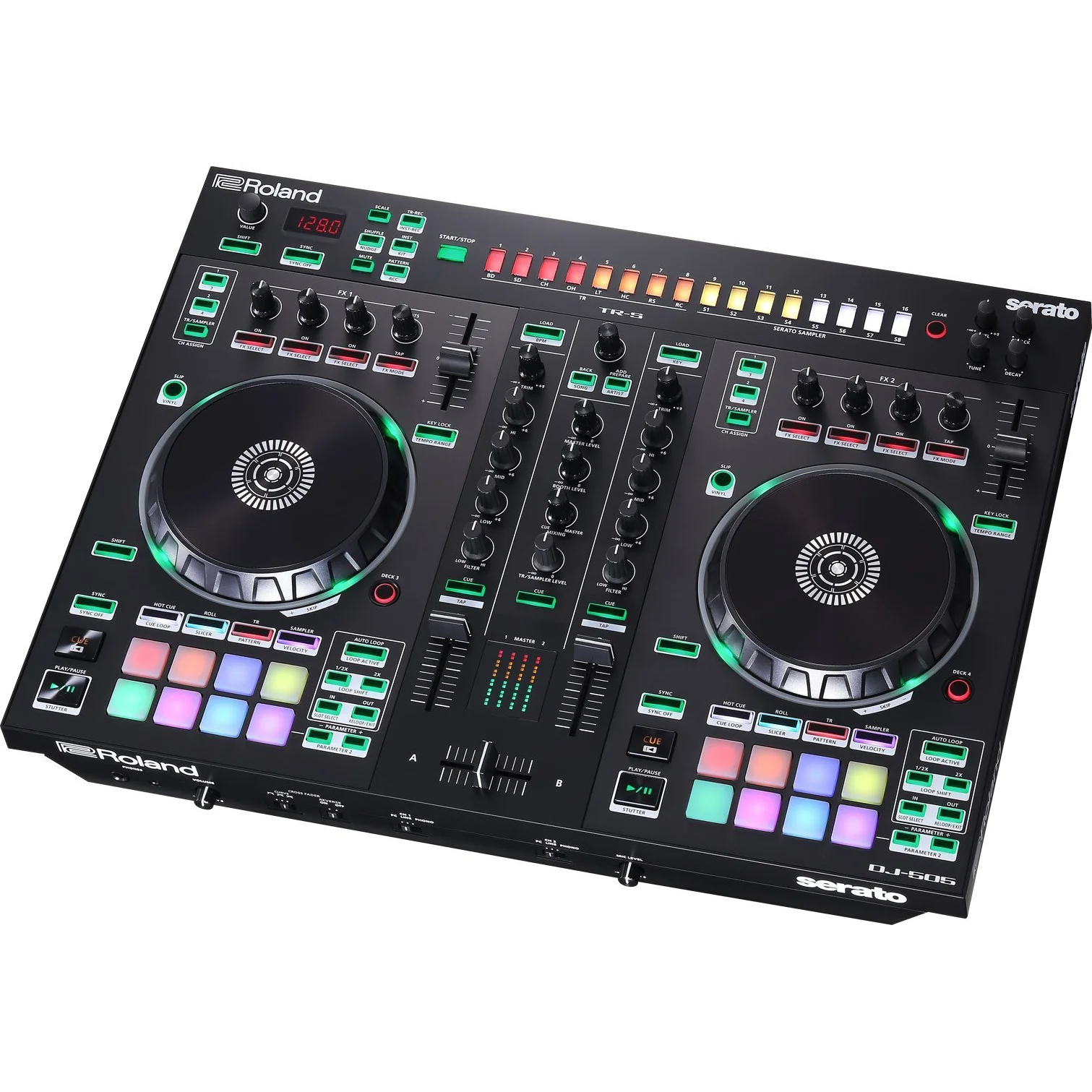 Roland DJ-505 DJ Controller & FRGSDJ505BL Hard Case Bundle - Image 4