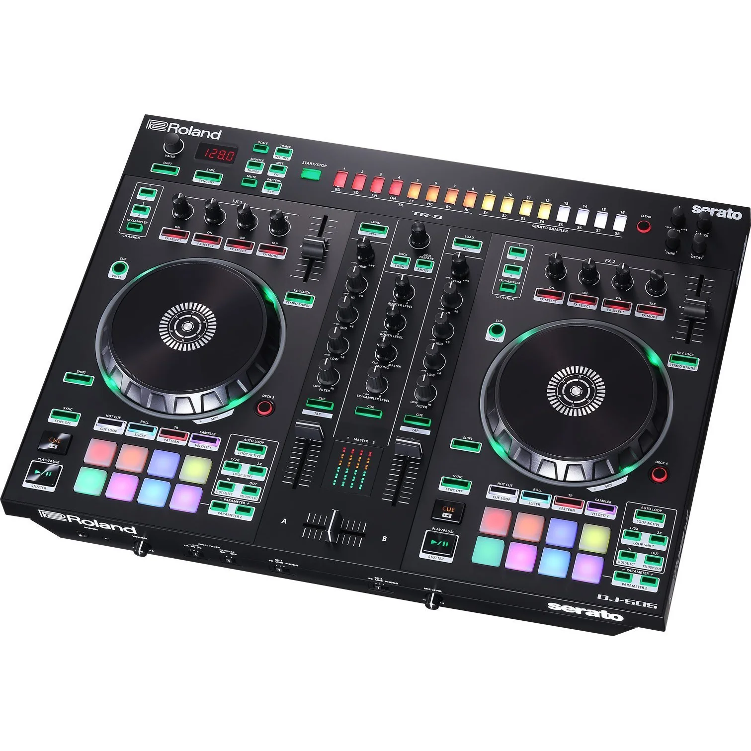Roland DJ-505 DJ Controller & XS-DJ505-LTBL Hard Case Bundle - Image 4